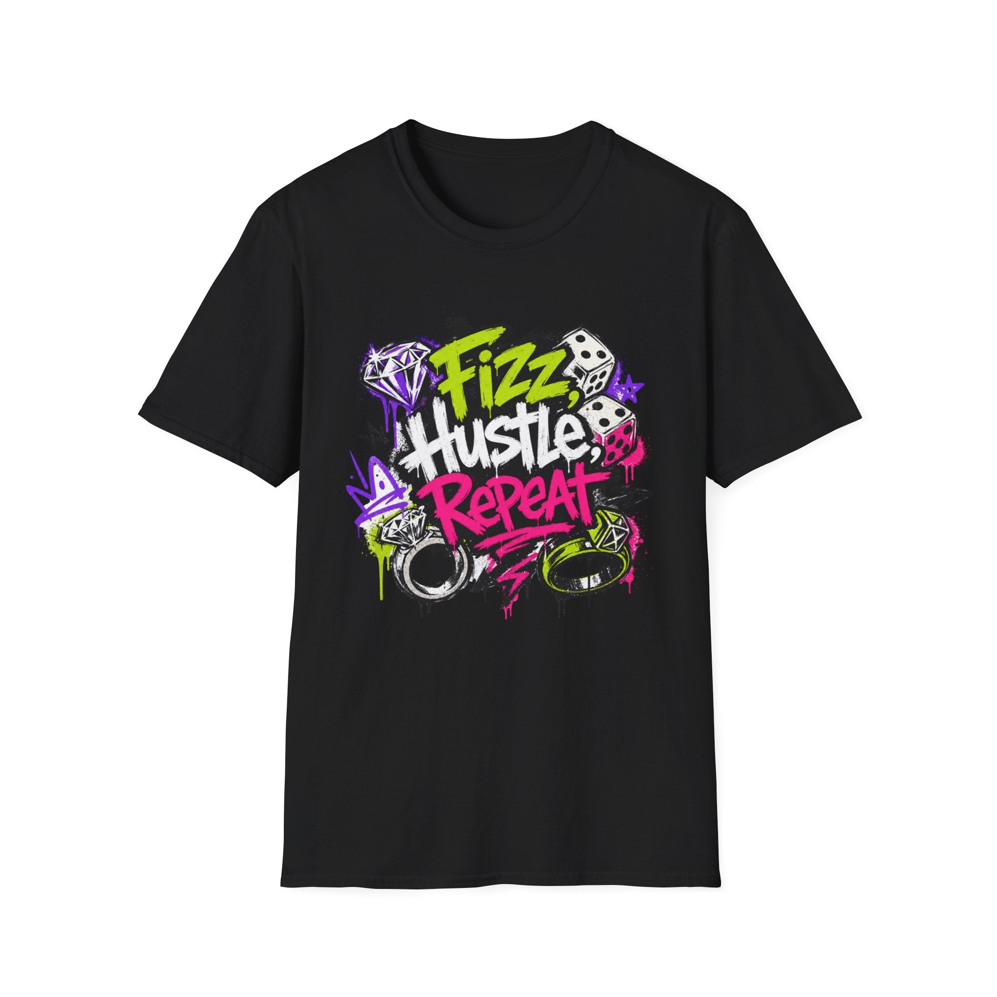 Fizz Hustle Repeat Tee - Gildan