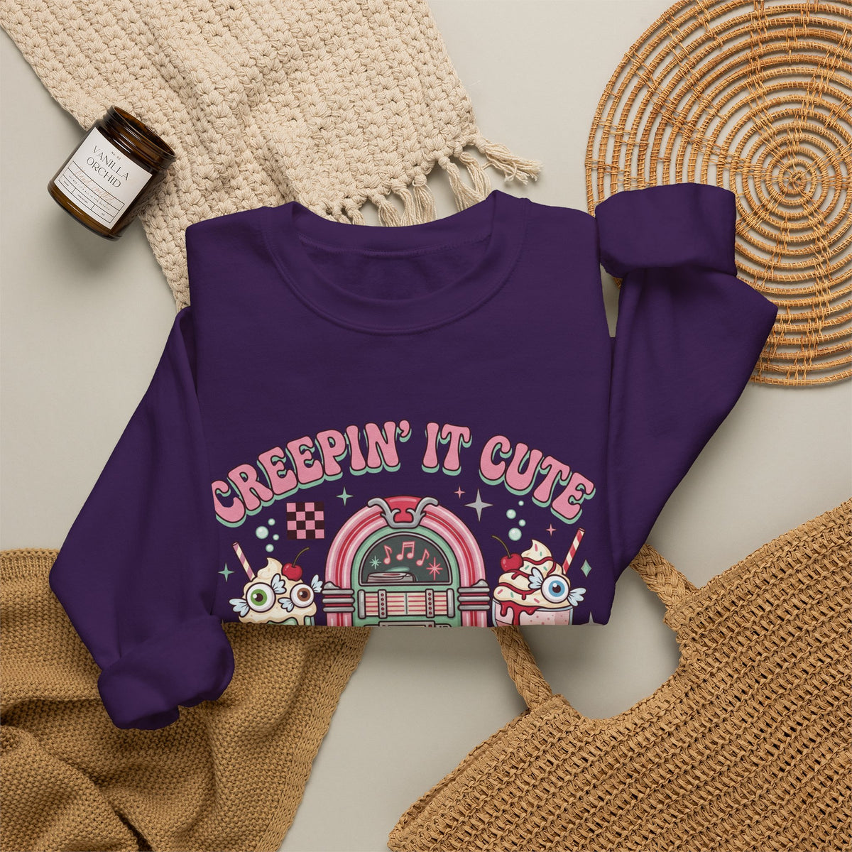 Creepin' It Cute Sweatshirt - Gildan