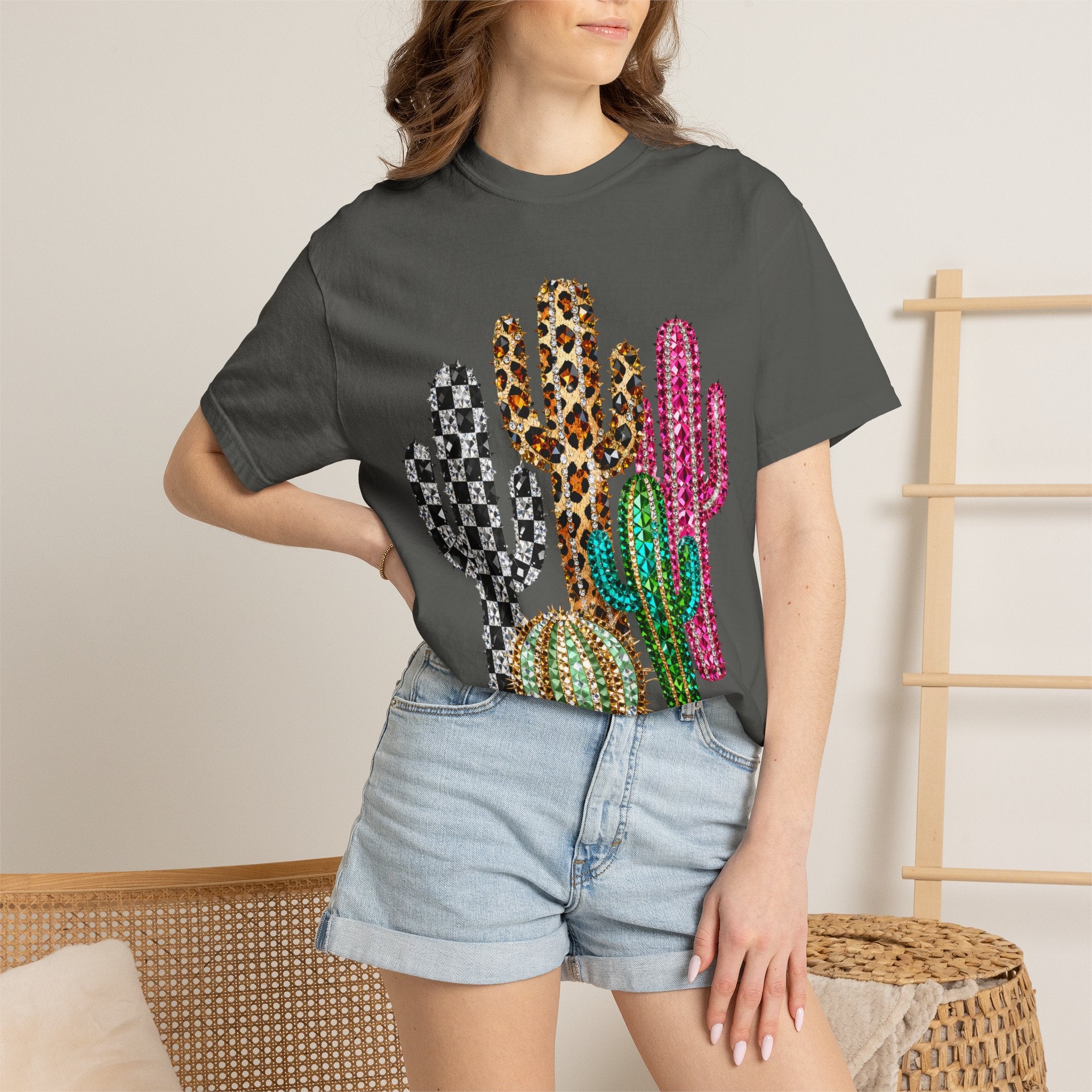 The Jeweled Cactus Tee - Comfort Colors