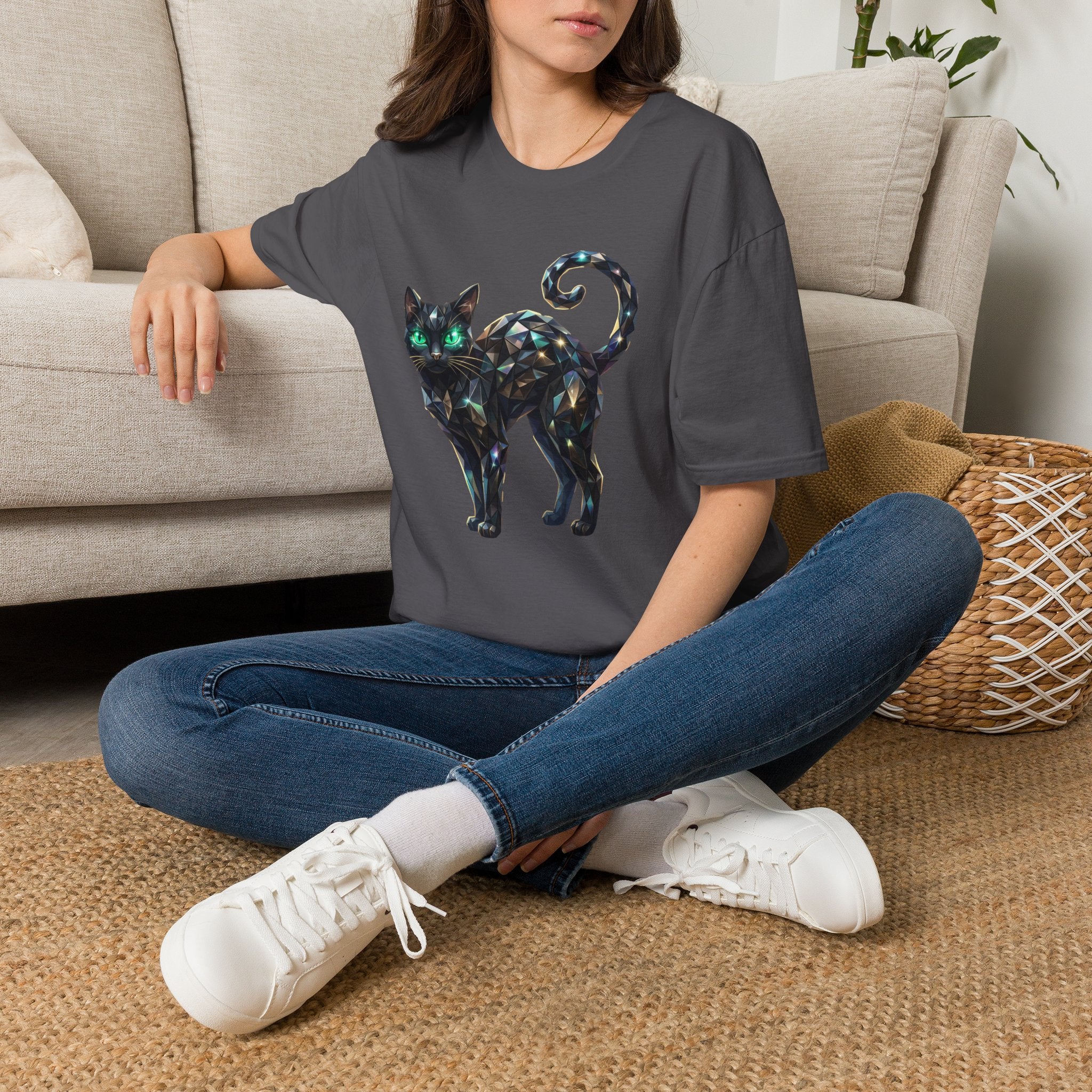The Jeweled Cat Tee - Gildan