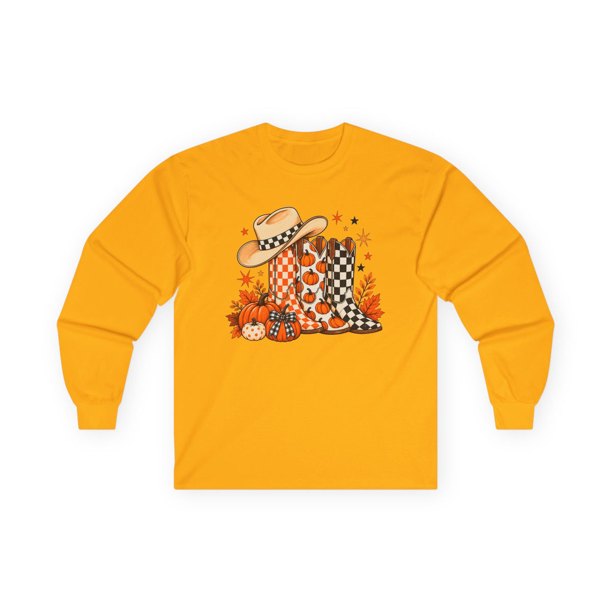 Halloween Boots Long Sleeve - Gildan