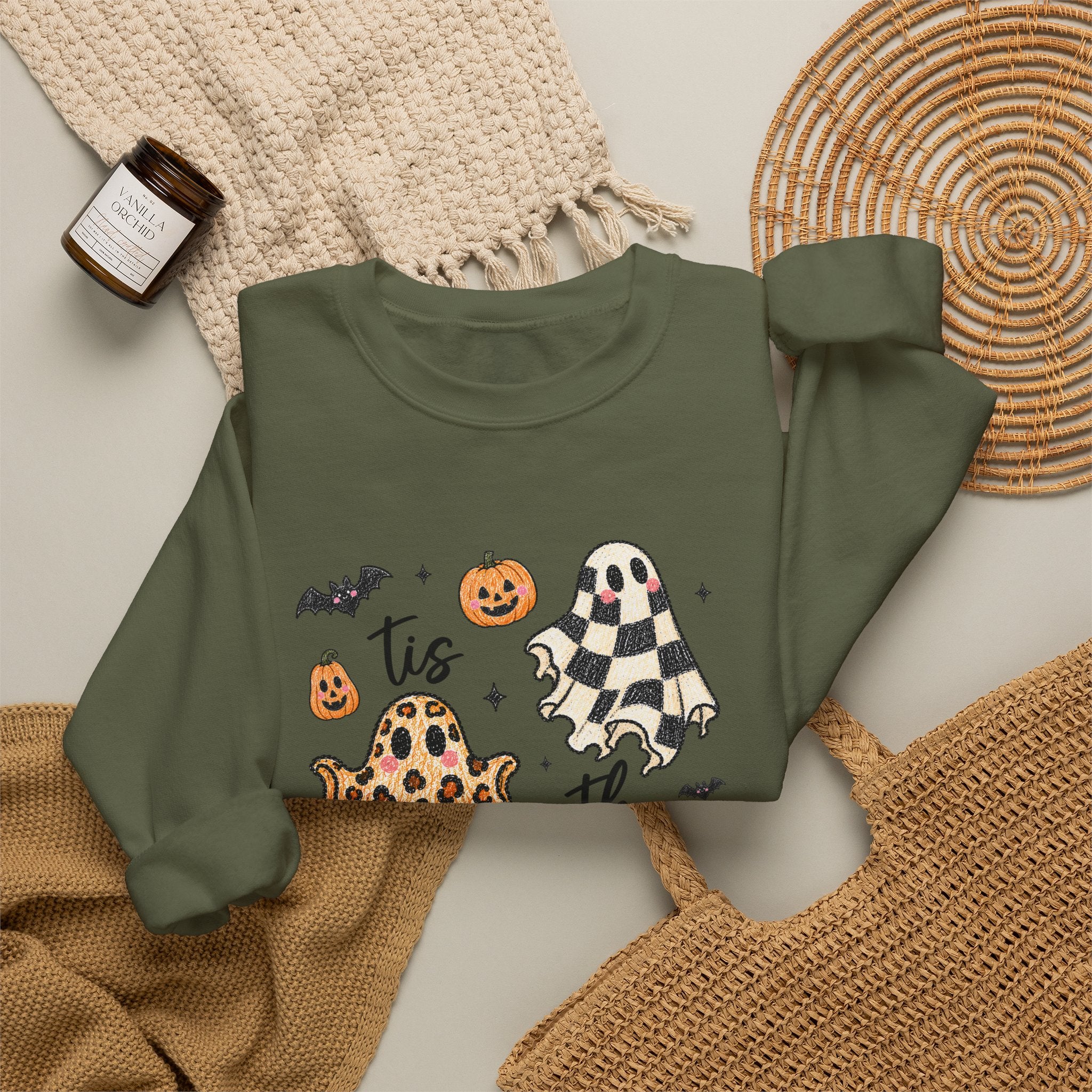 Tis The Season Halloween Sweatshirt - Gildan