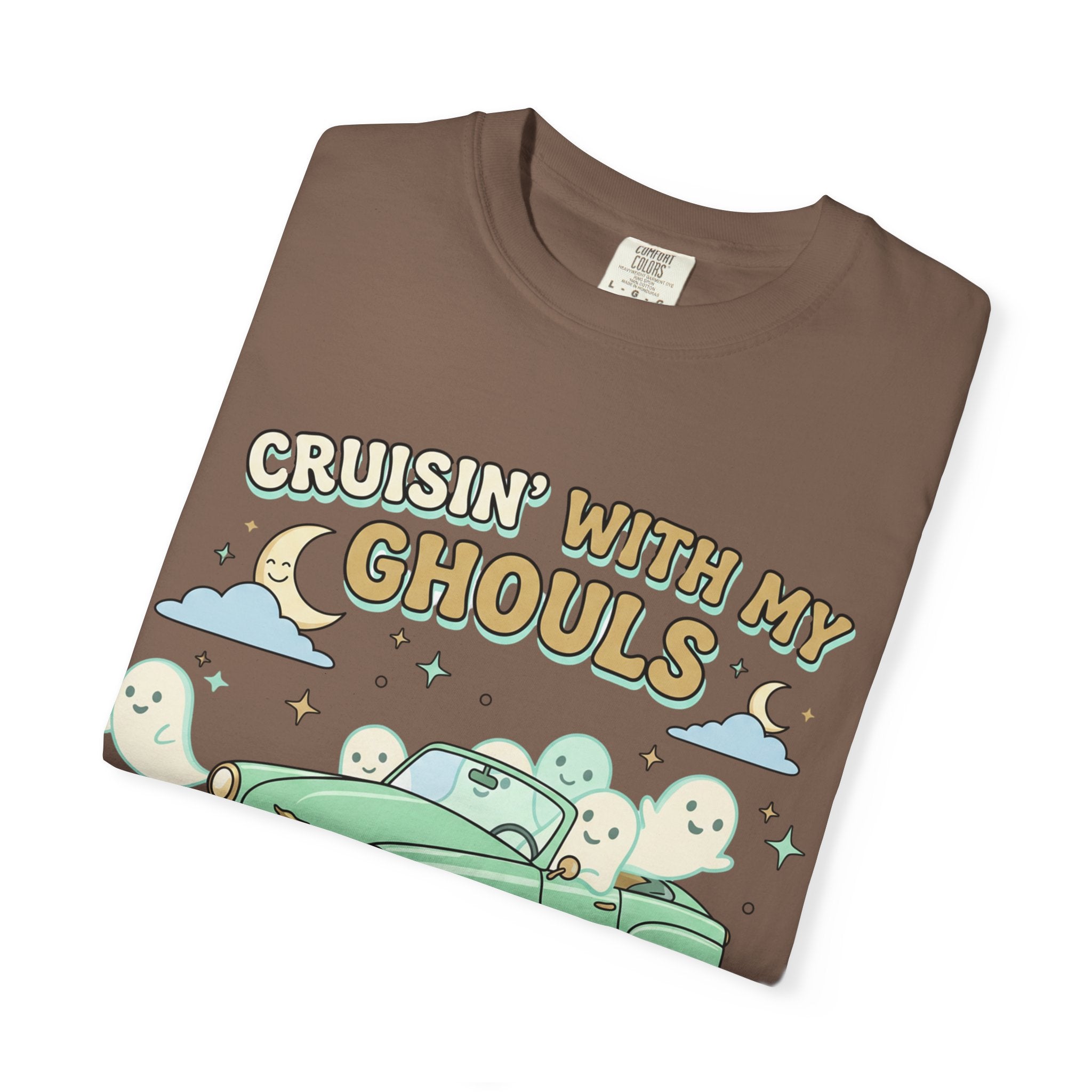Cruisin' With My Ghouls Tee - Comfort Colors