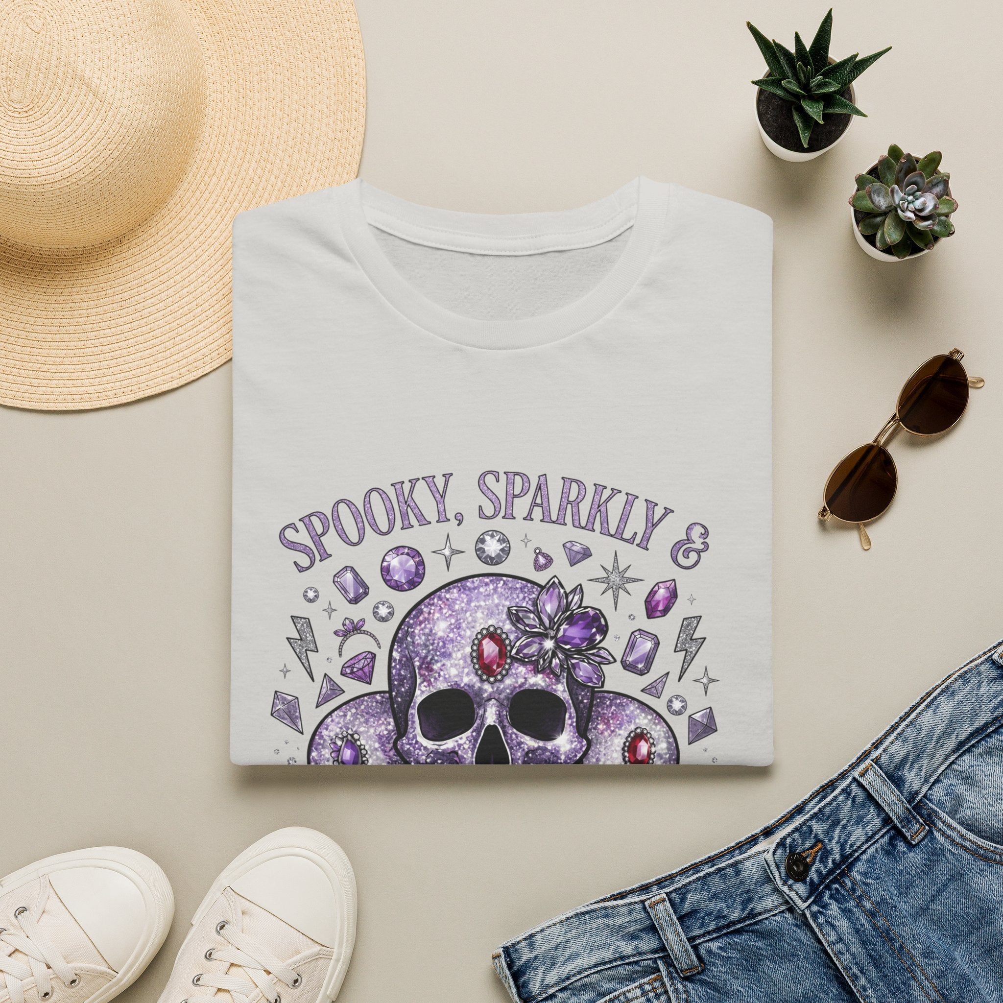 Spooky and Sparkly Tee - Gildan