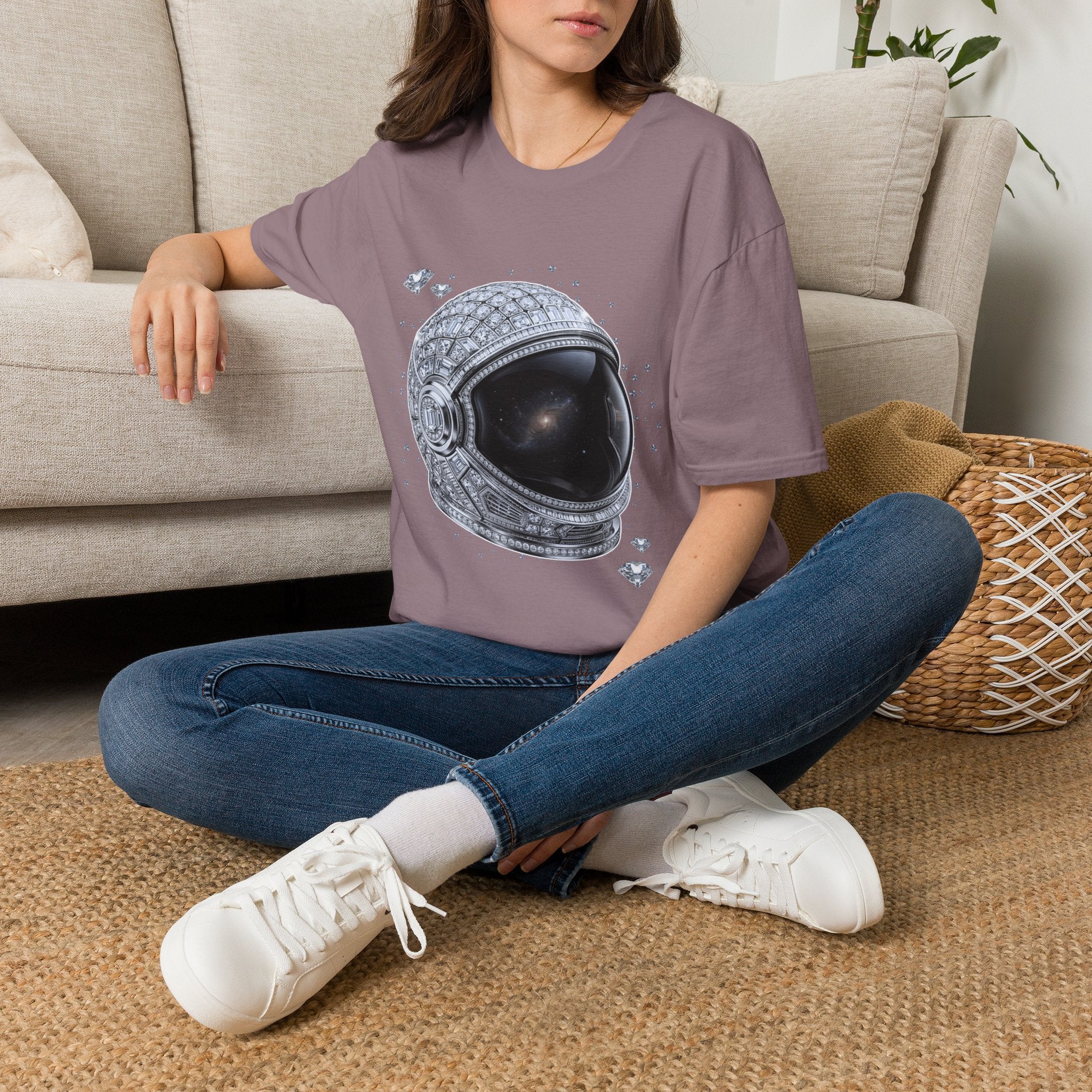 Sparkle Astronaut Tee - Gildan