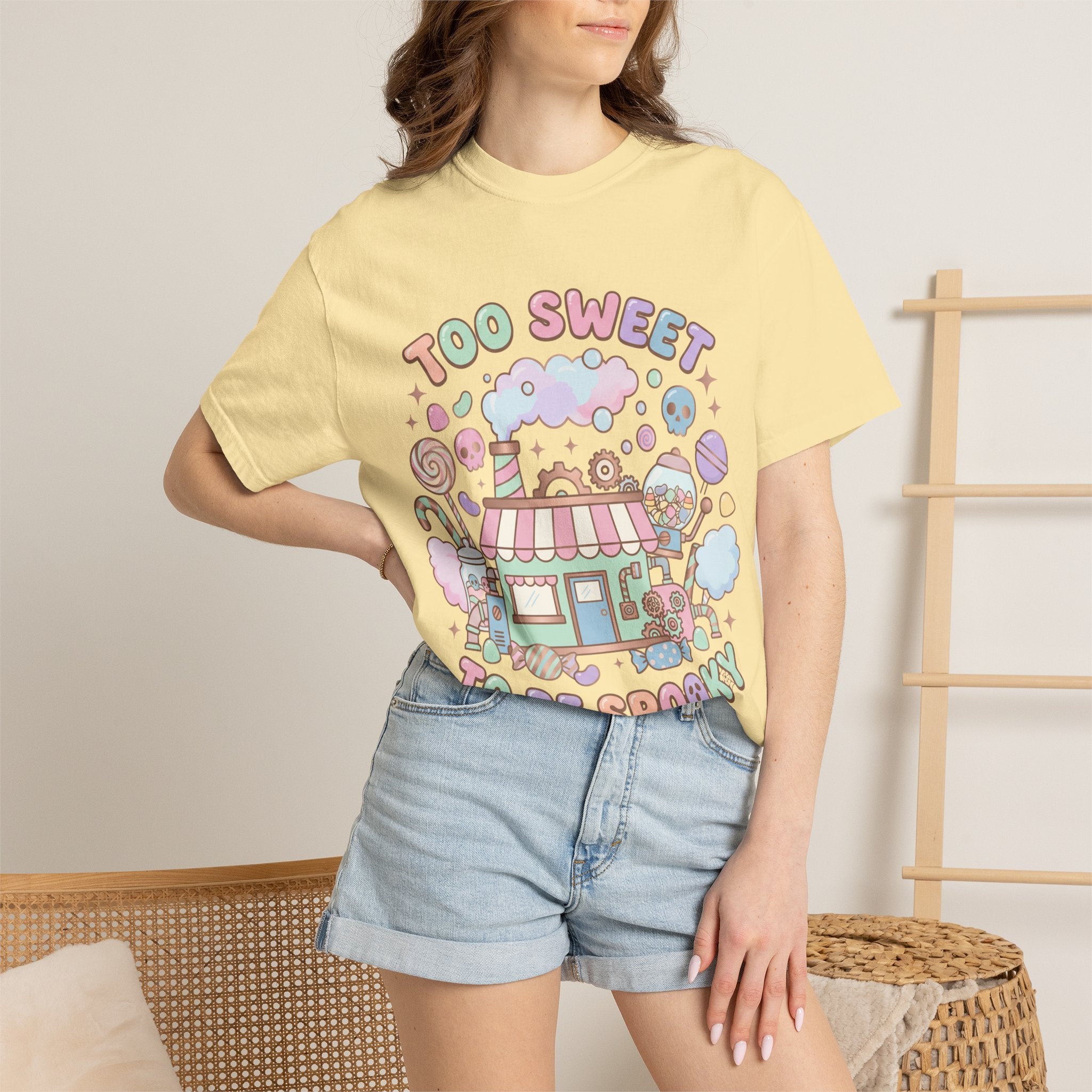 Too Sweet To Be Spooky Tee - Comfort Colors