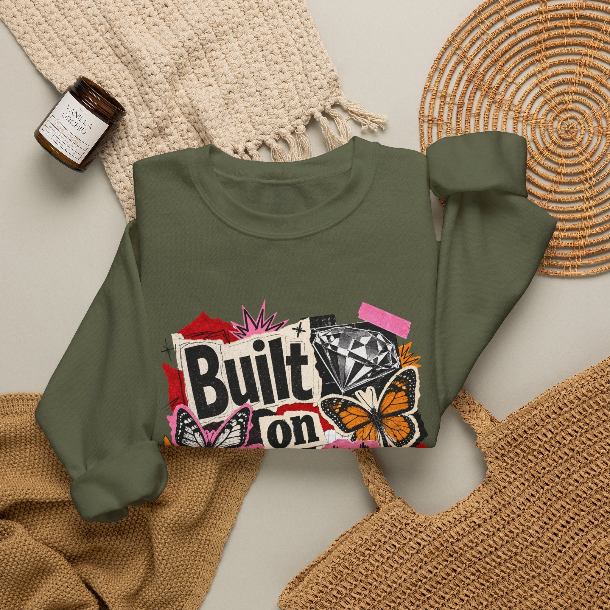 Built on Sparkle Sweatshirt - Gildan