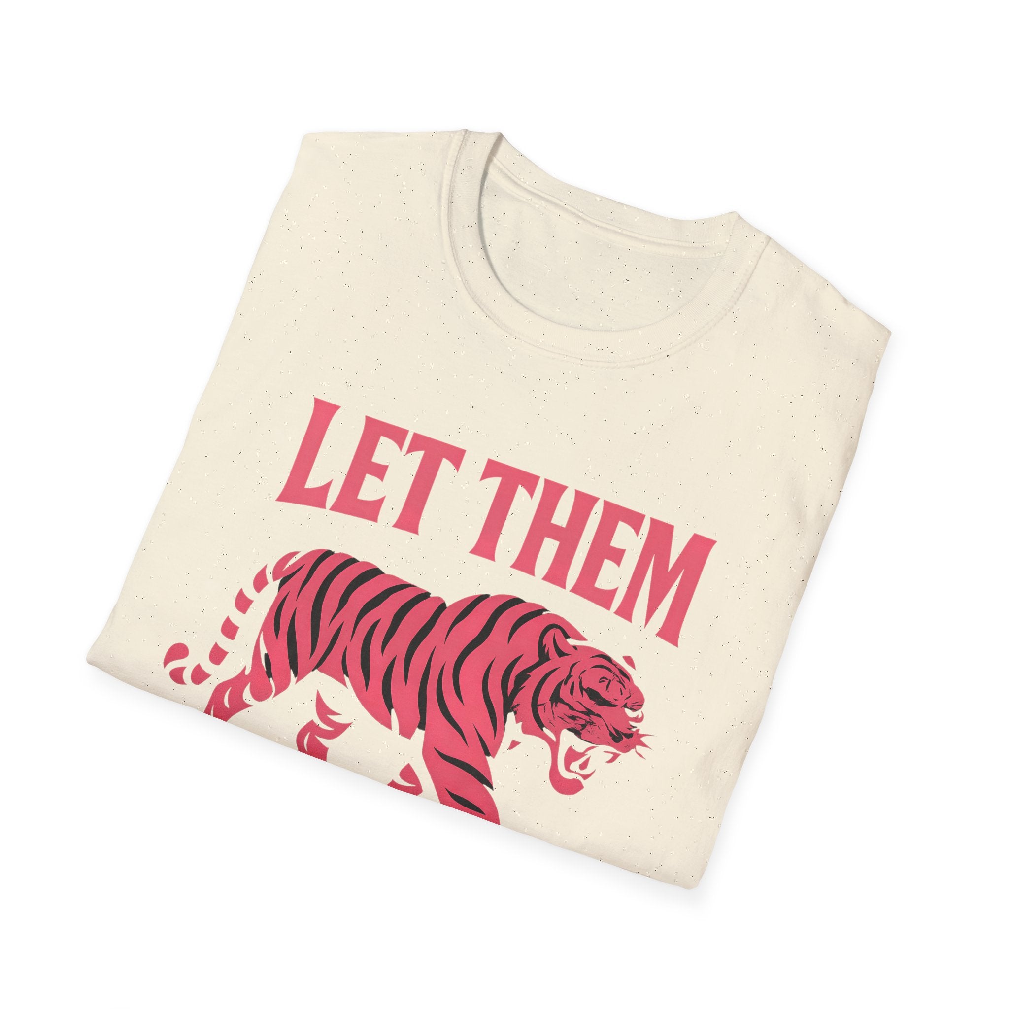Let Them Tiger T-Shirt — Retro Pink Tiger Graphic Tee