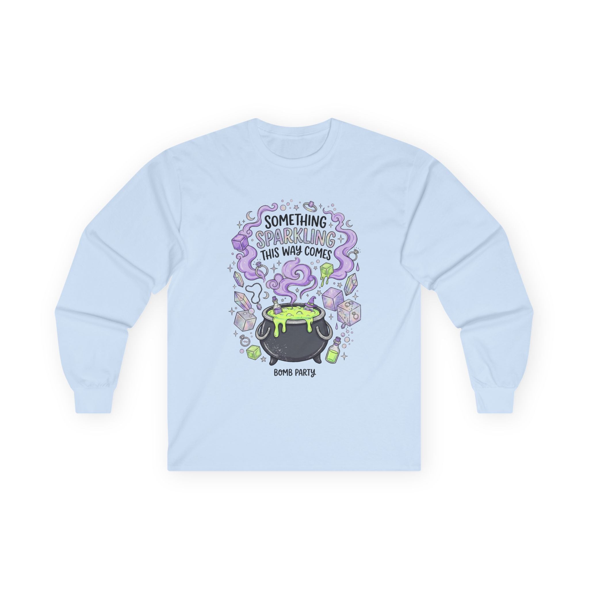 The Spooky Cauldron Long Sleeve Tee - Gildan