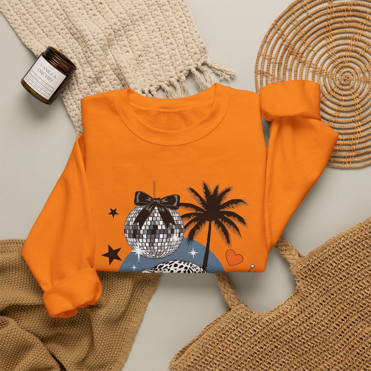 Disco Cheetah Sweatshirt - Gildan