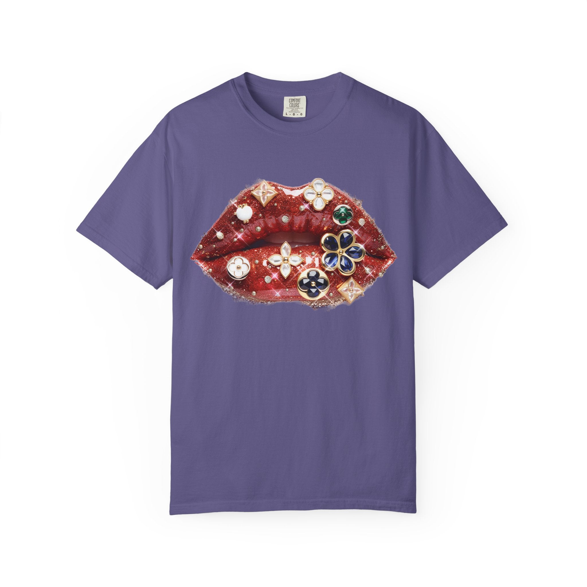 Jewel Lips Tee - Comfort Colors