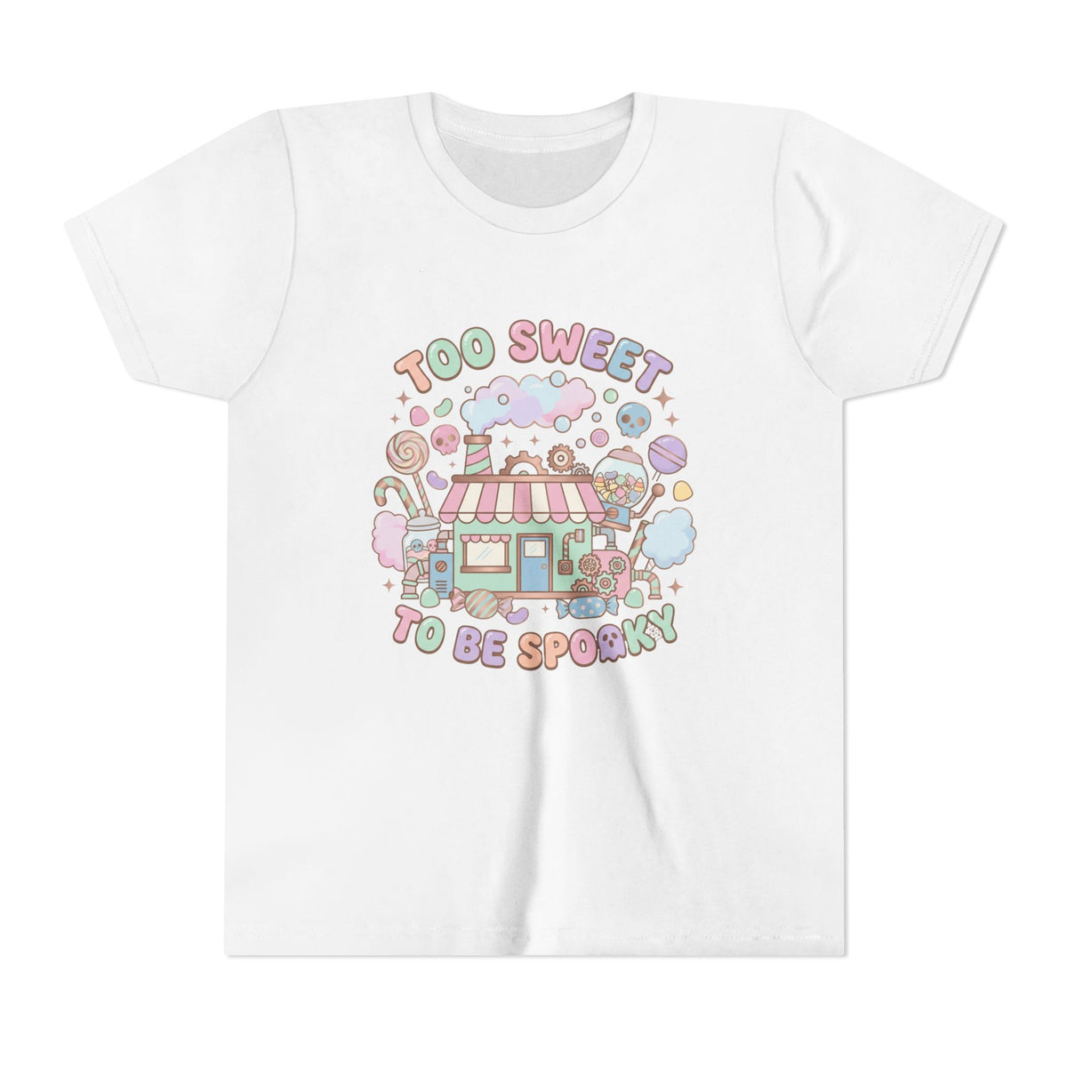 Too Sweet To Be Spooky Big Kid Tee