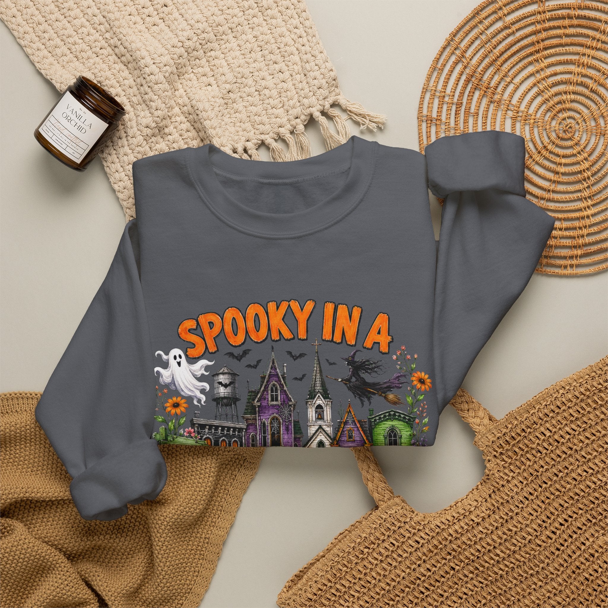 Spooky In A Smalltown Sweatshirt - Gildan