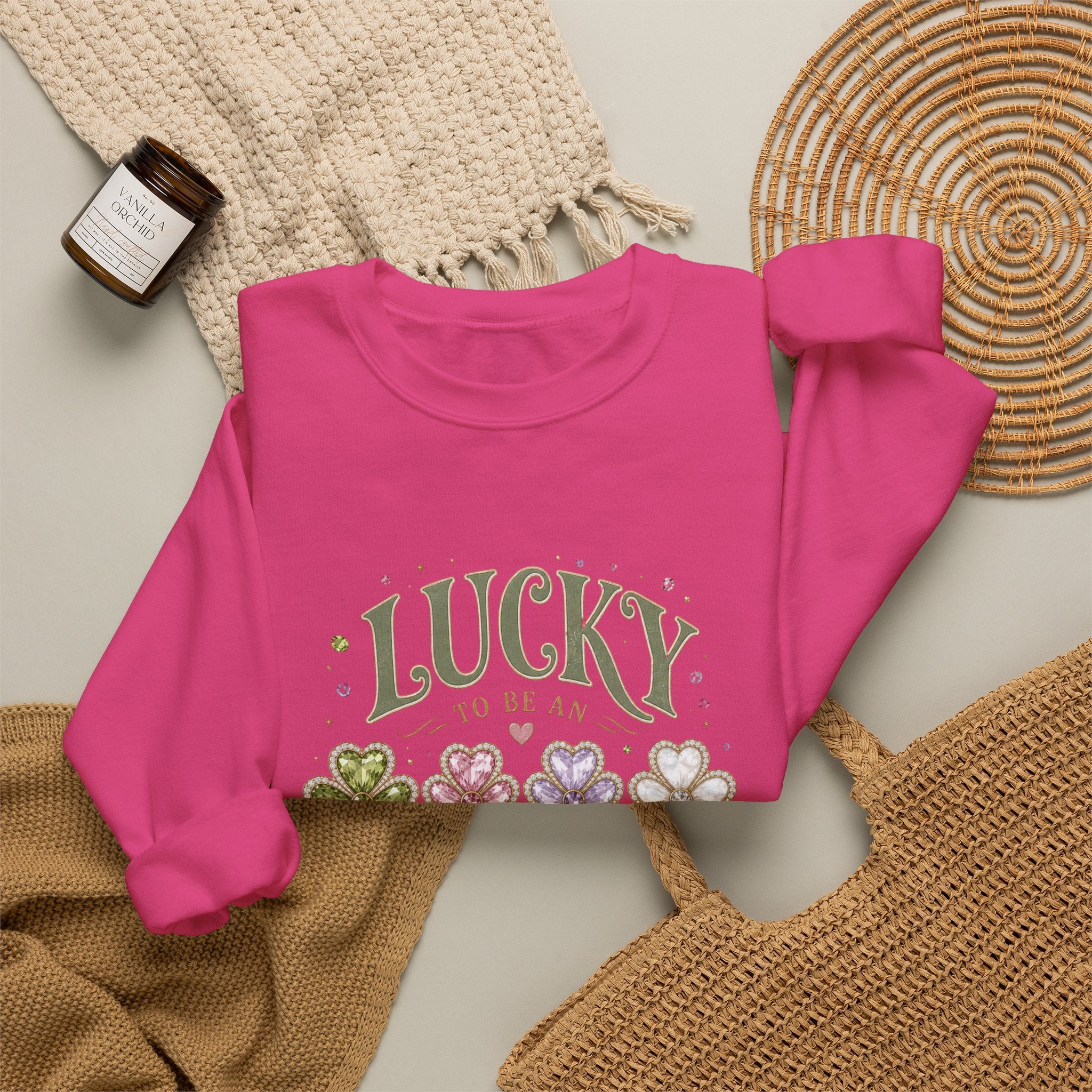 Lucky To Be An August Girl Sweatshirt