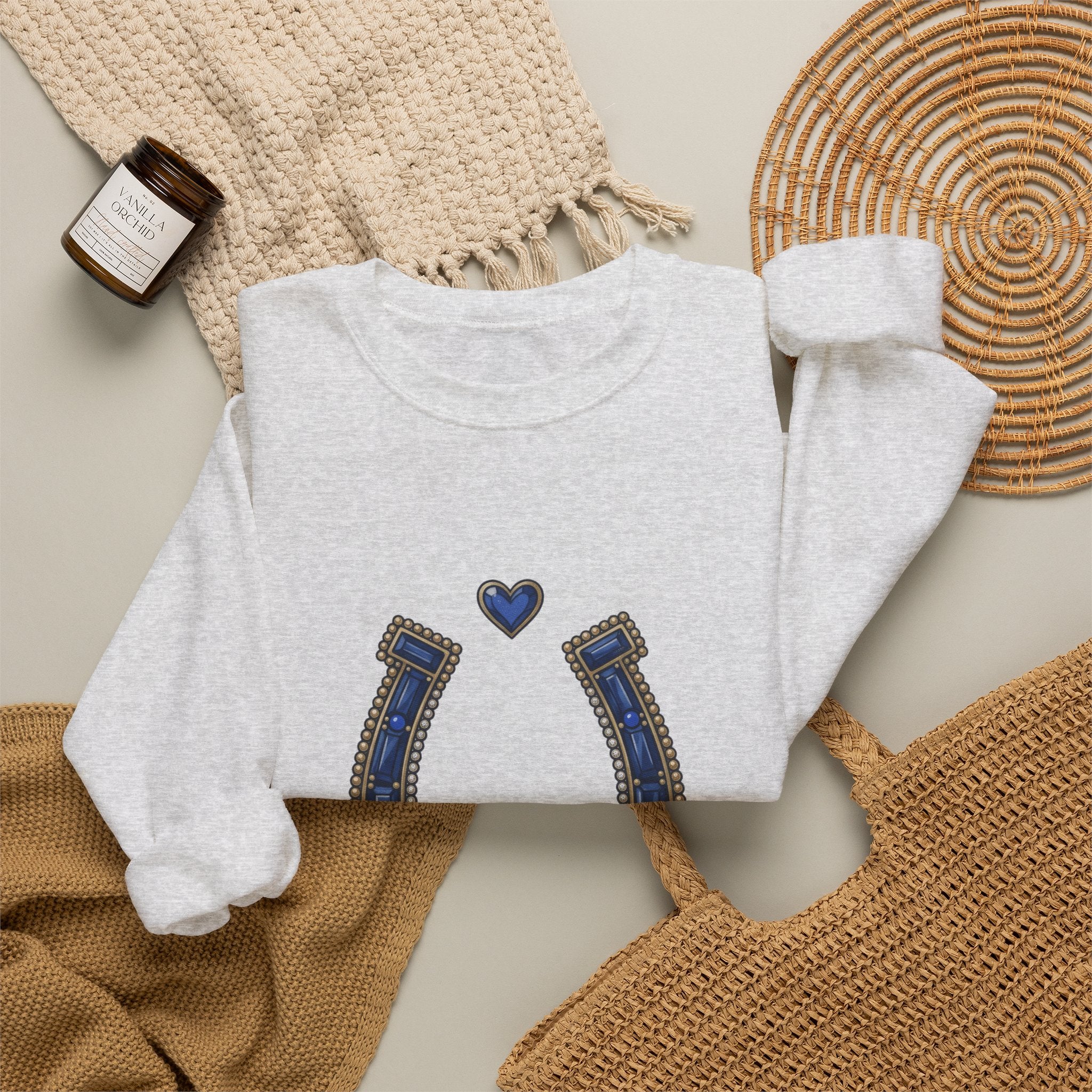 The Sapphire Horseshoe Sweatshirt - Gildan
