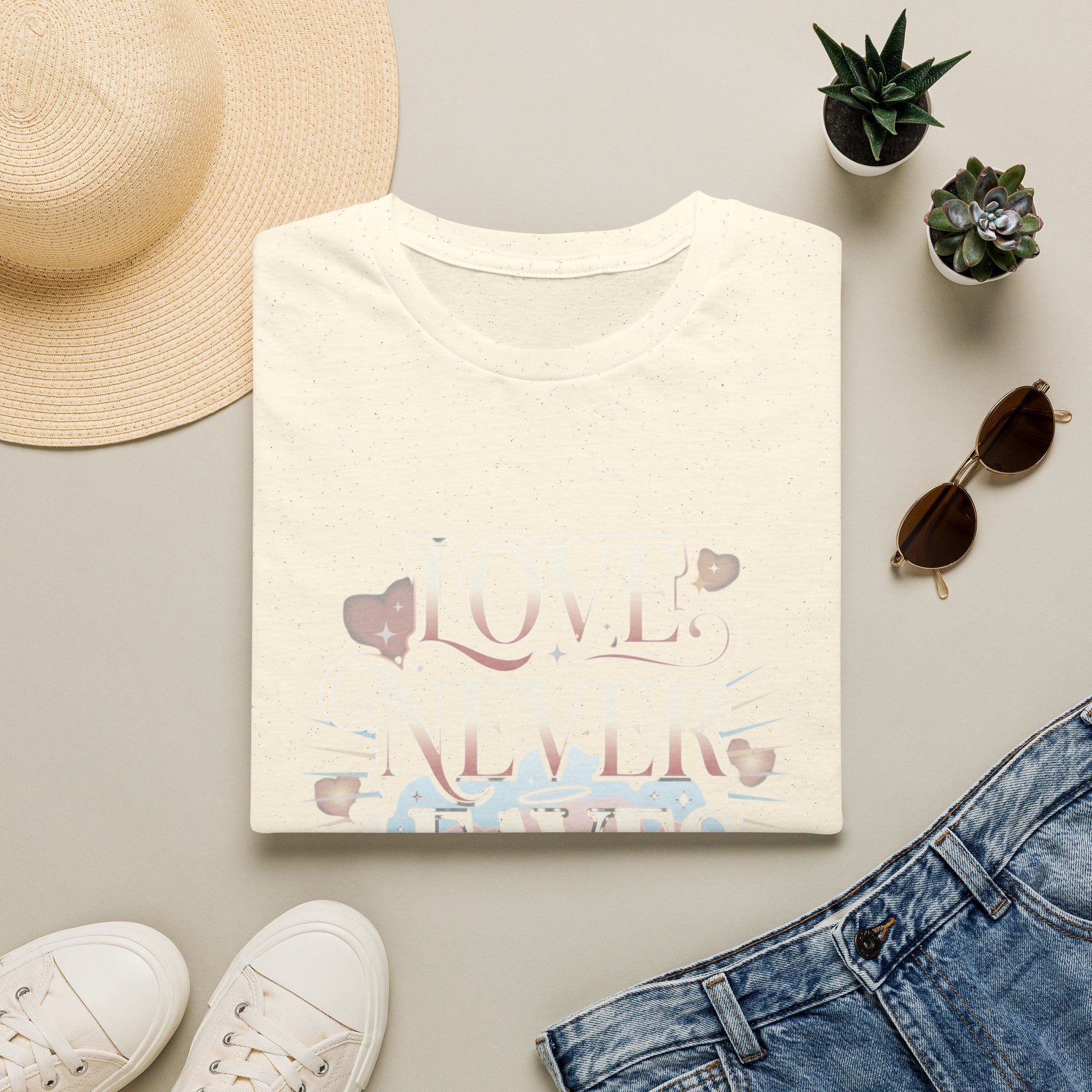 Love Never Leaves Tee - Gildan