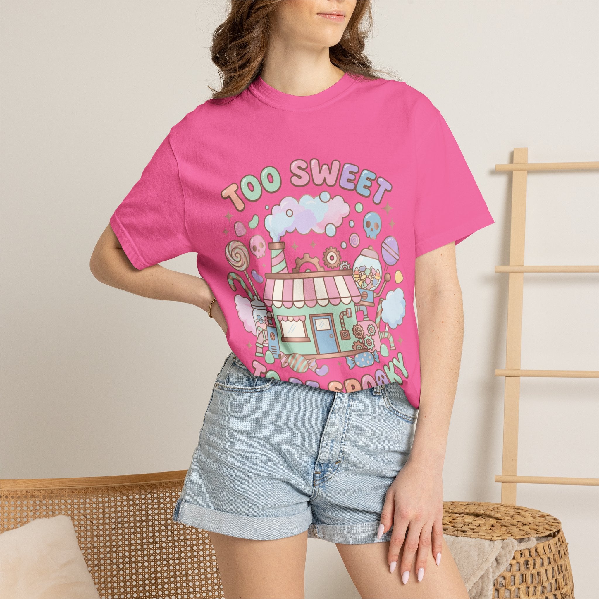 Too Sweet To Be Spooky Tee - Comfort Colors