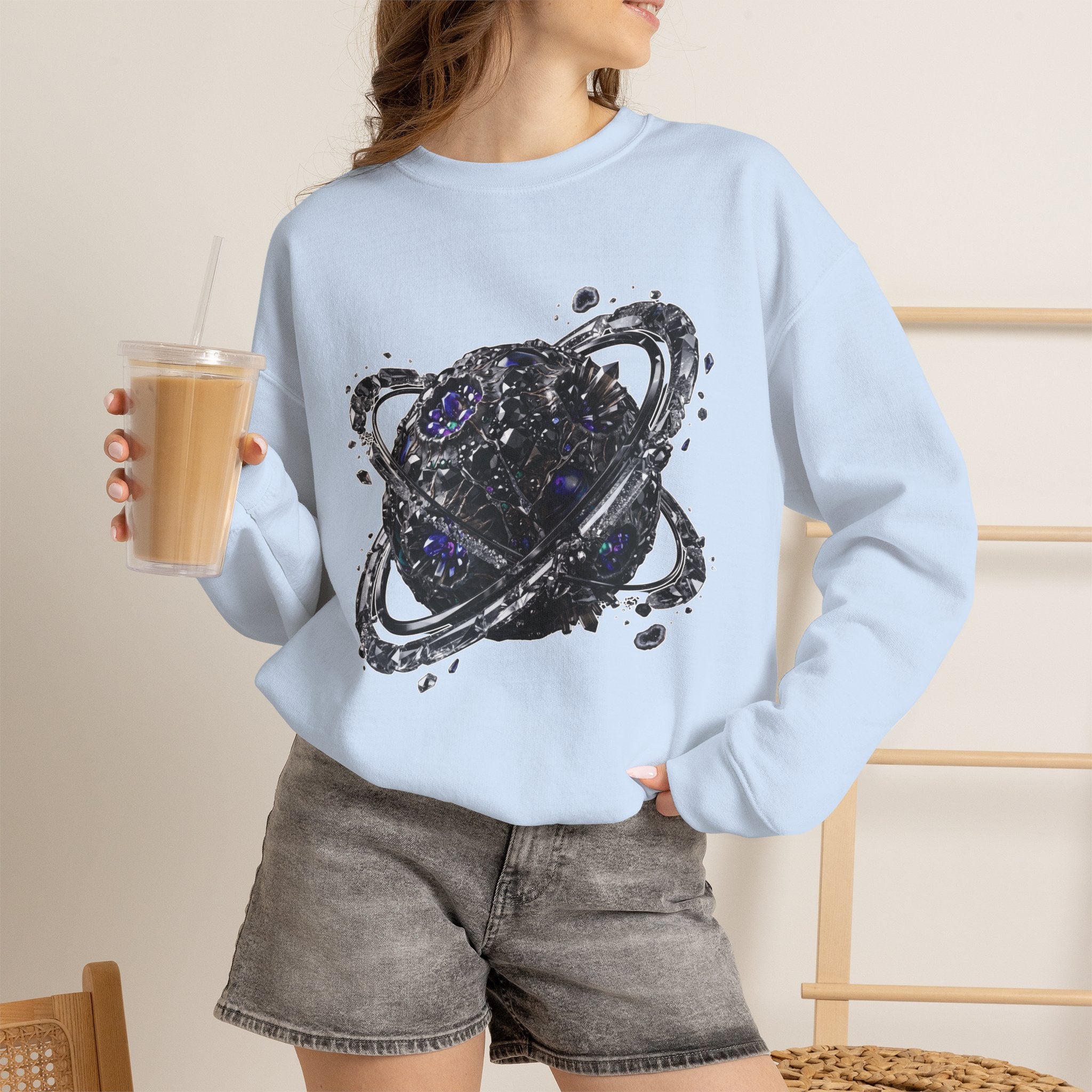 Galactic Planet Sweatshirt - Gildan
