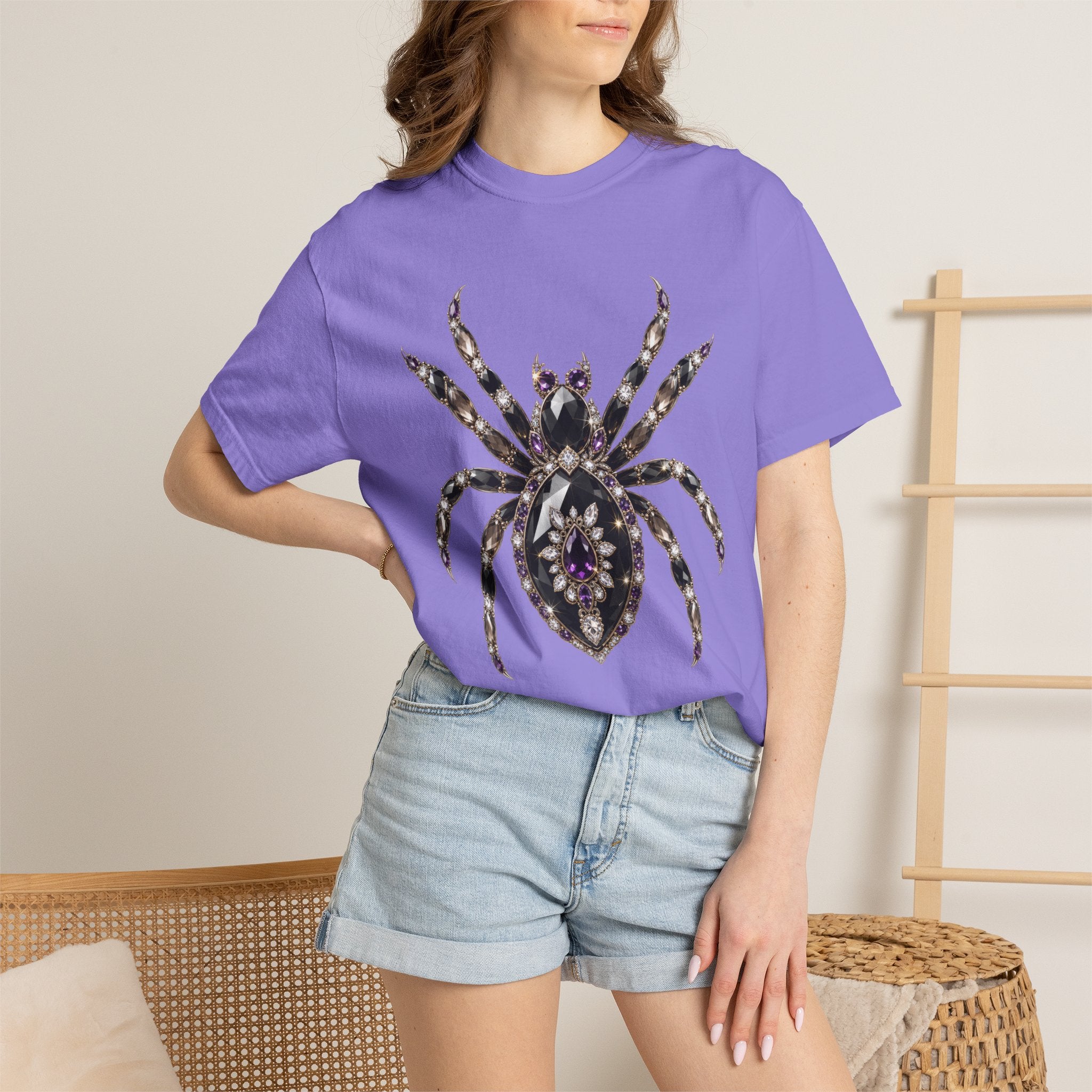 Jeweled Spider Tee - Comfort Colors