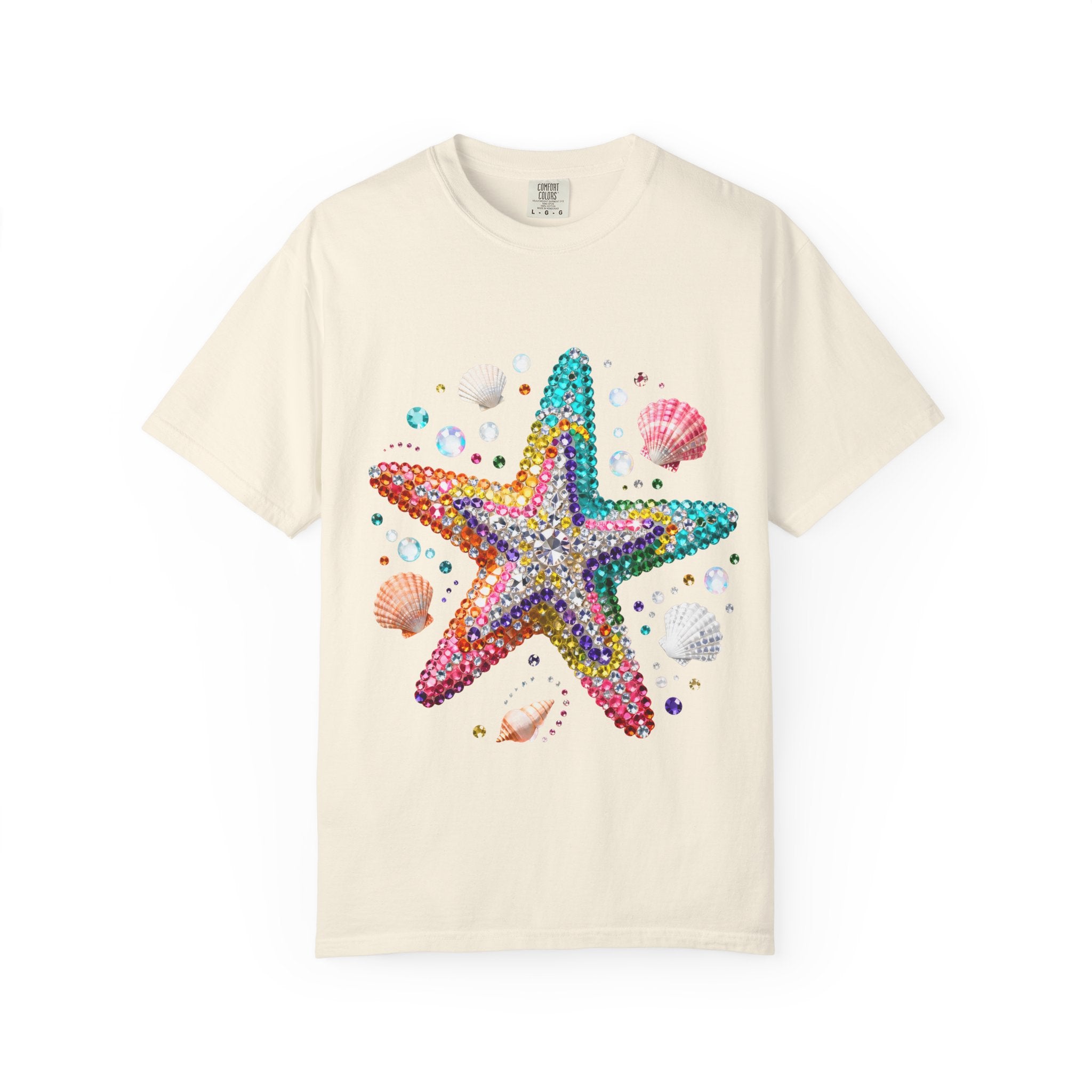 Jeweled Starfish Tee - Comfort Colors