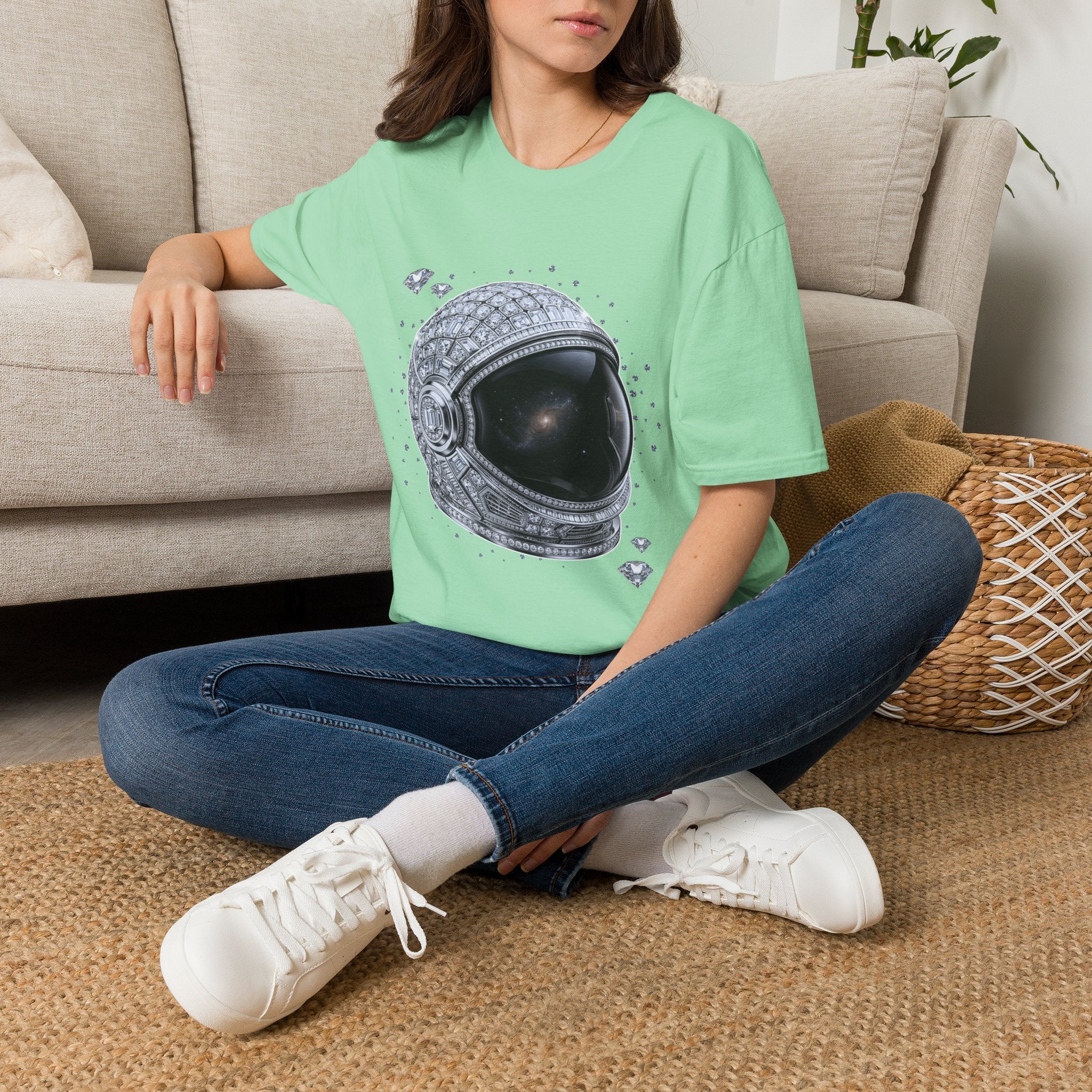 Sparkle Astronaut Tee - Gildan