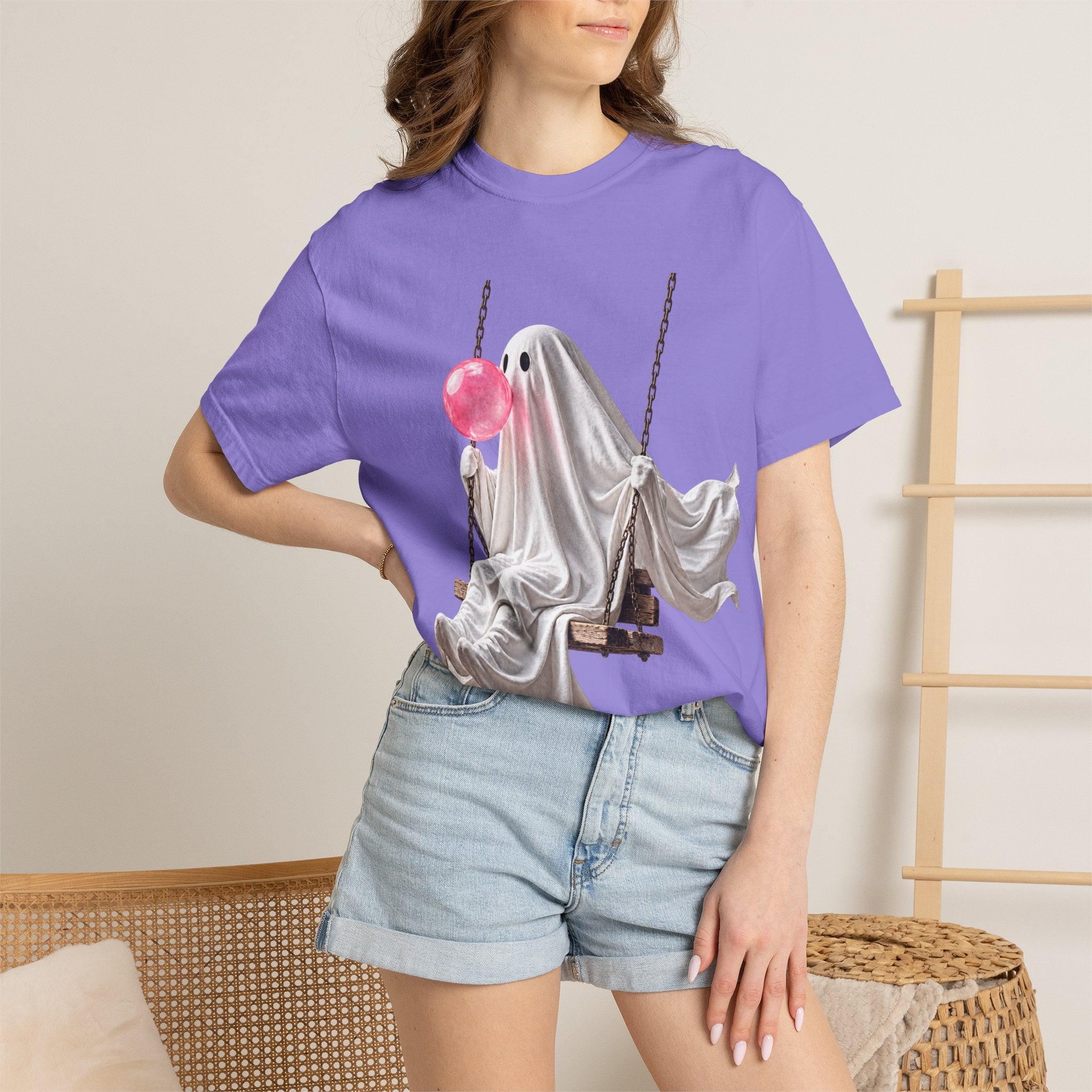 Bubblegum Ghost Tee - Comfort Colors