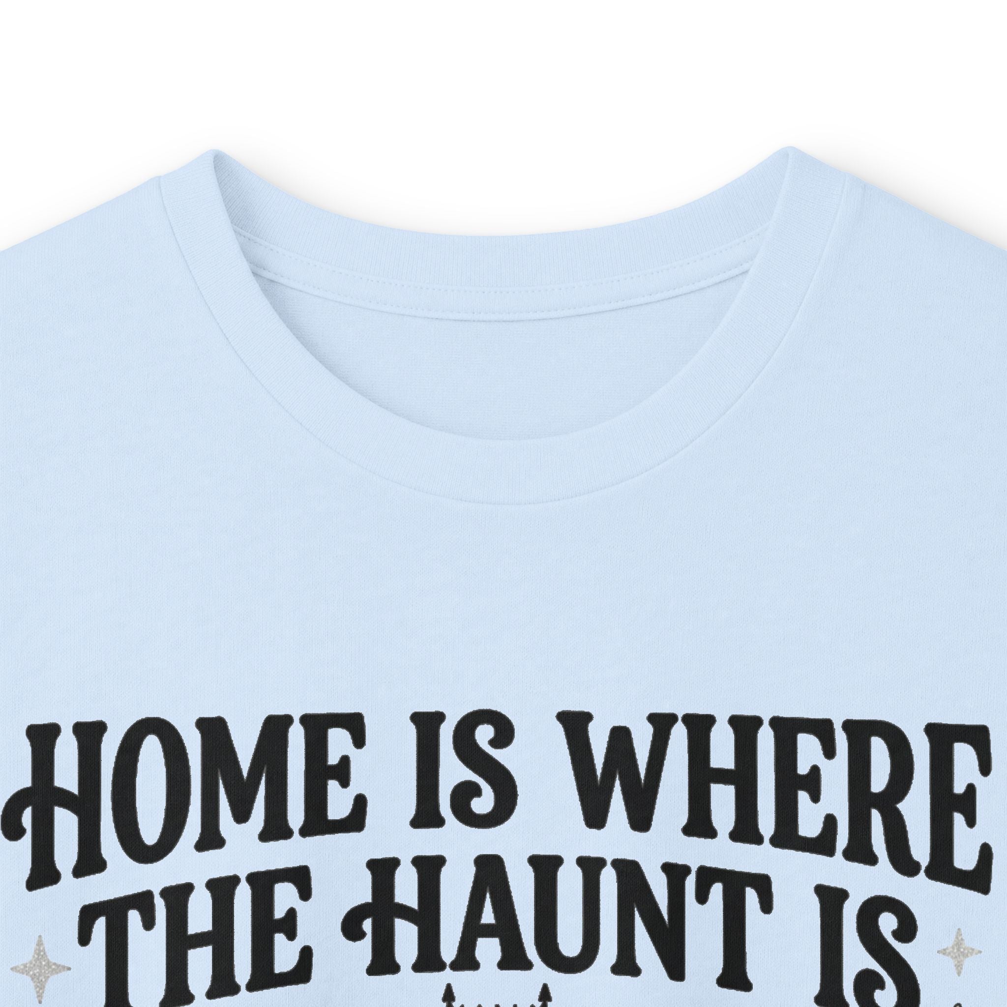 Home Is Where The Haunt Is Long Sleeve Tee - Gildan
