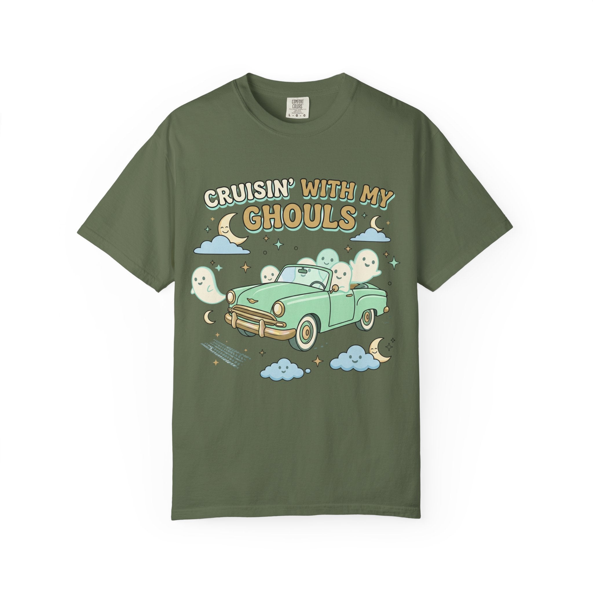 Cruisin' With My Ghouls Tee - Comfort Colors