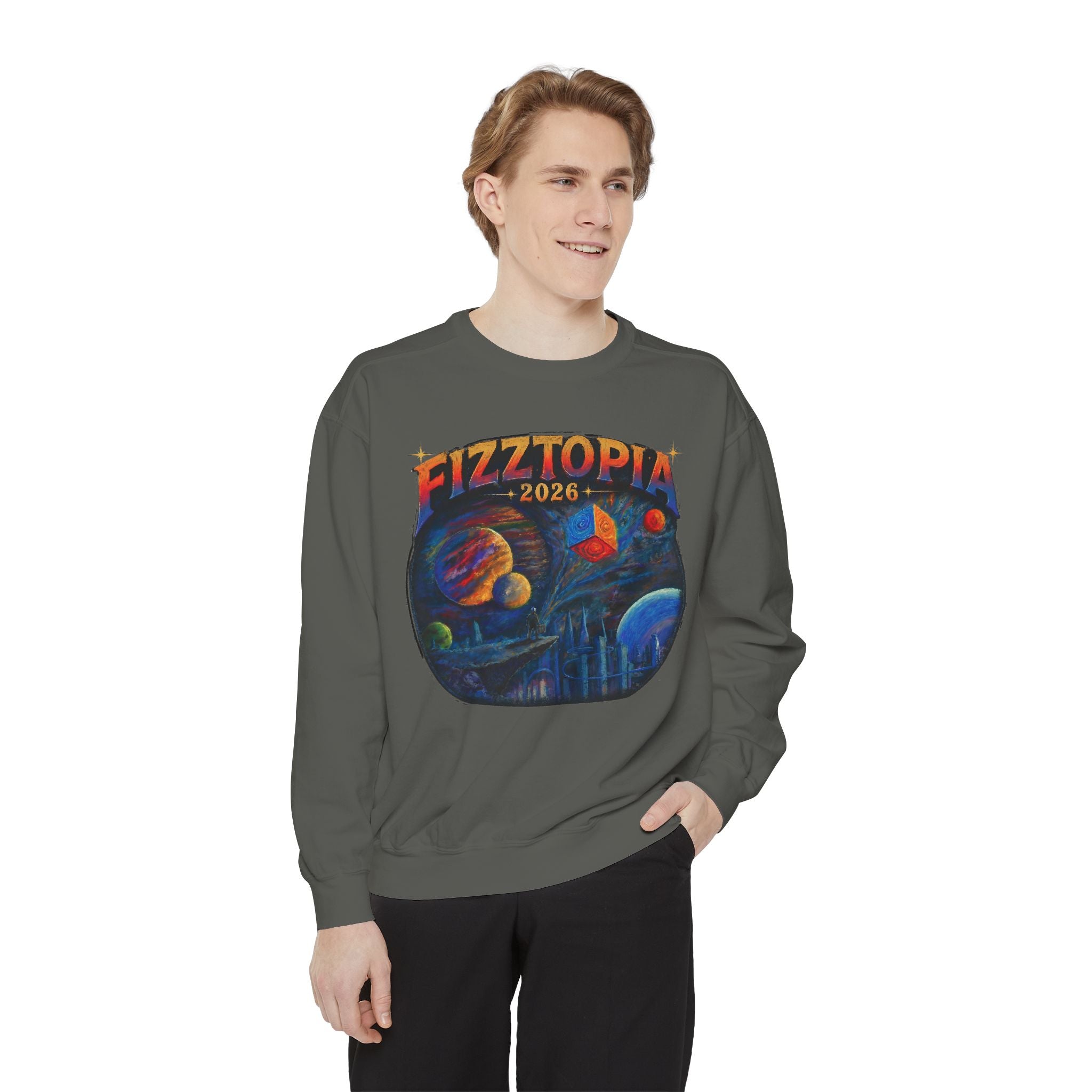Daddy Ring Bomb's Fizztopia Galaxy Sweatshirt - Comfort Colors