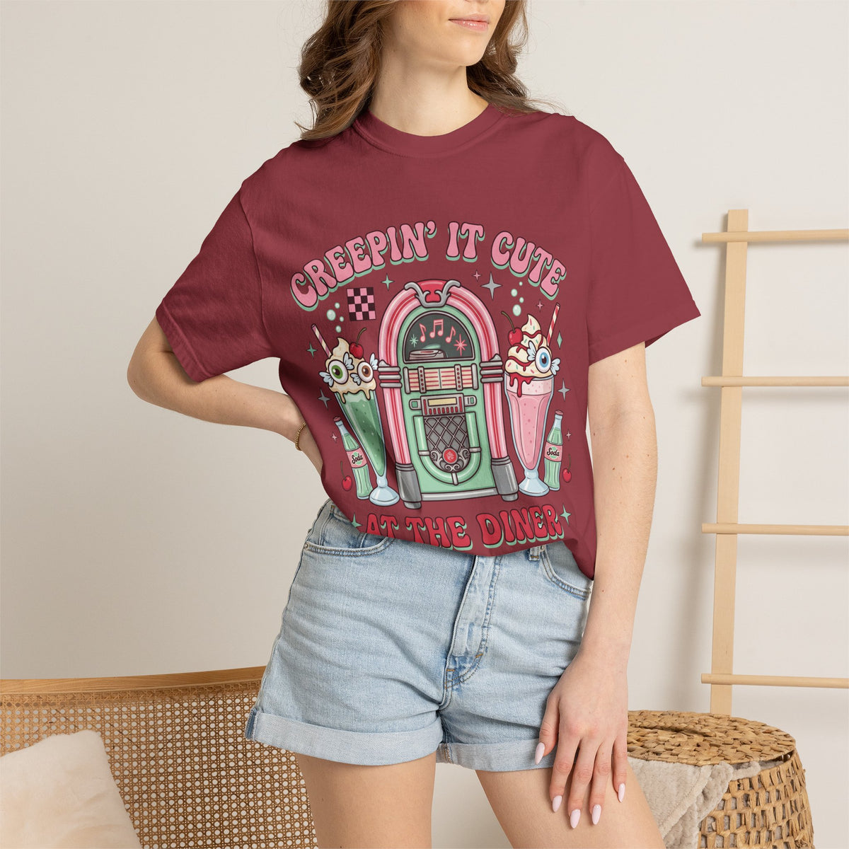Creepin' It Cute Tee - Comfort Colors