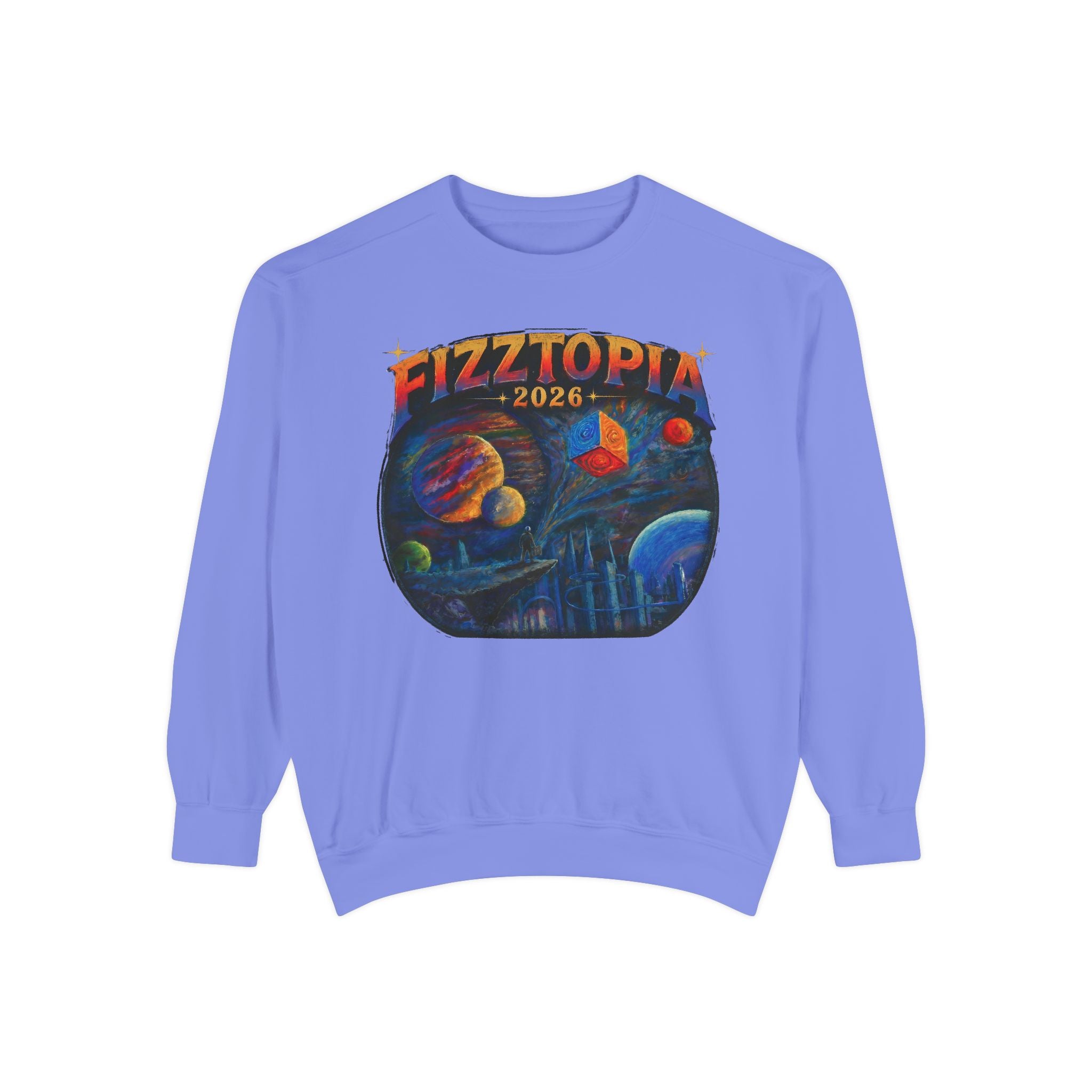 Daddy Ring Bomb's Fizztopia Galaxy Sweatshirt - Comfort Colors