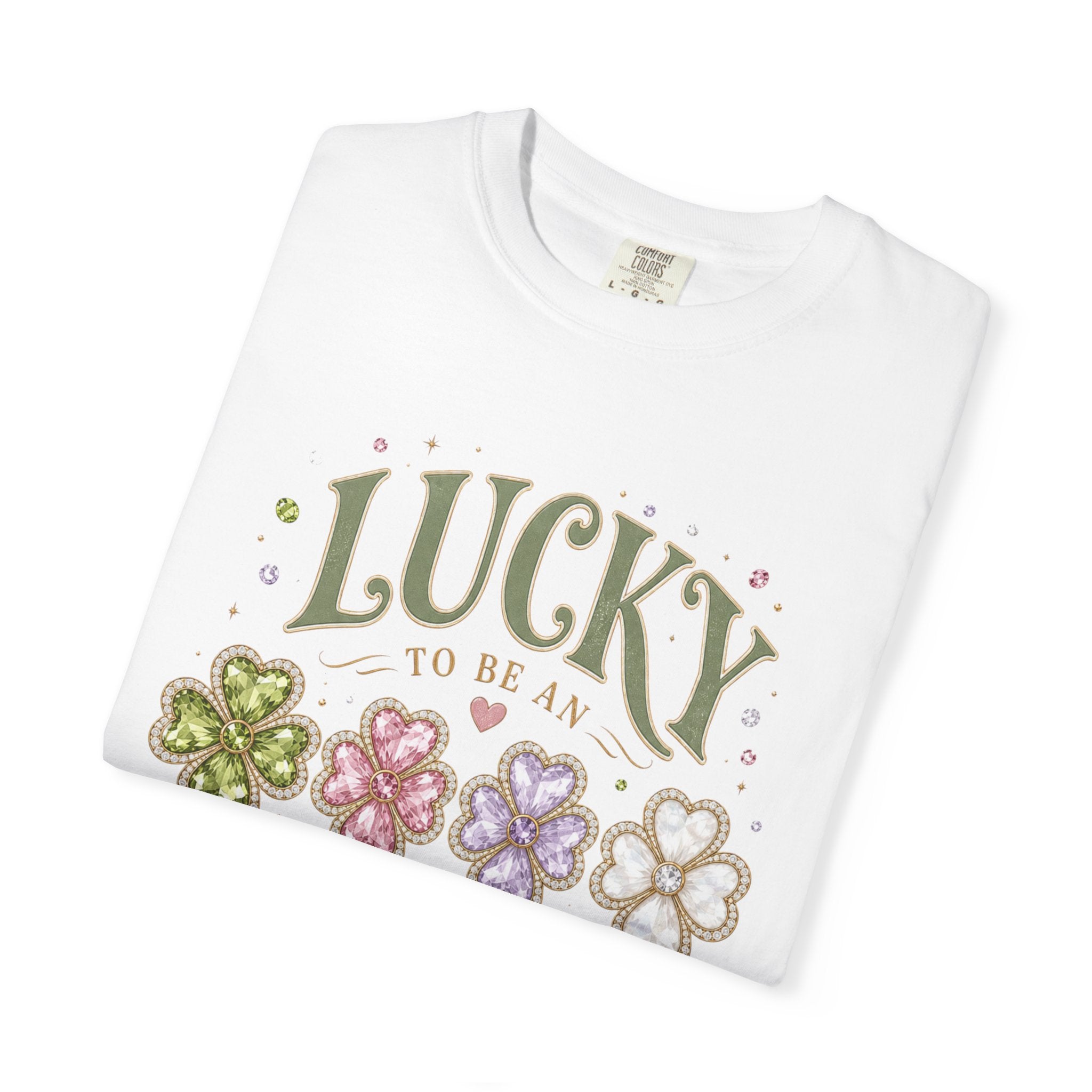 Lucky To Be an August Girl Tee - Comfort Colors