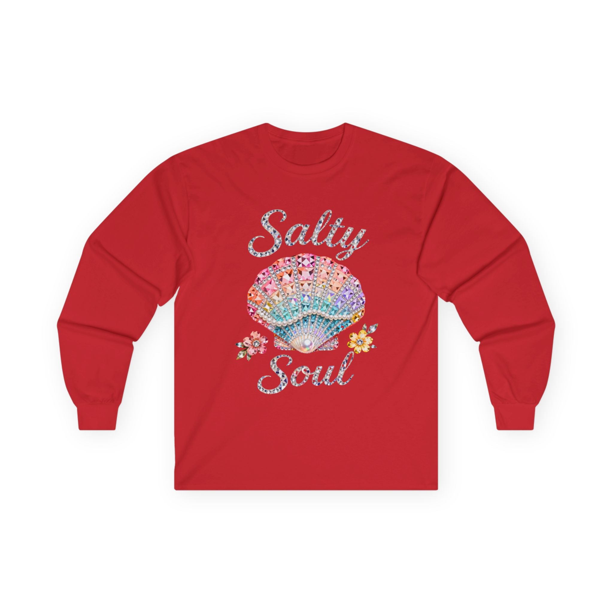 Salty Soul Long Sleeve Tee - Gildan