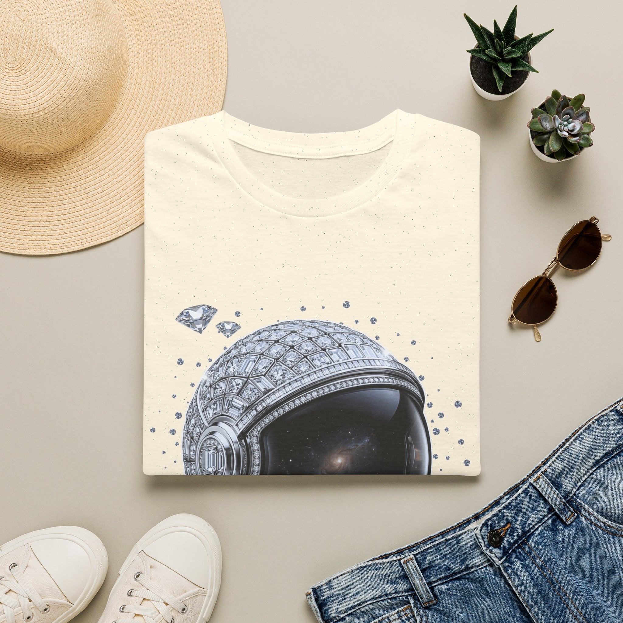 Sparkle Astronaut Tee - Gildan