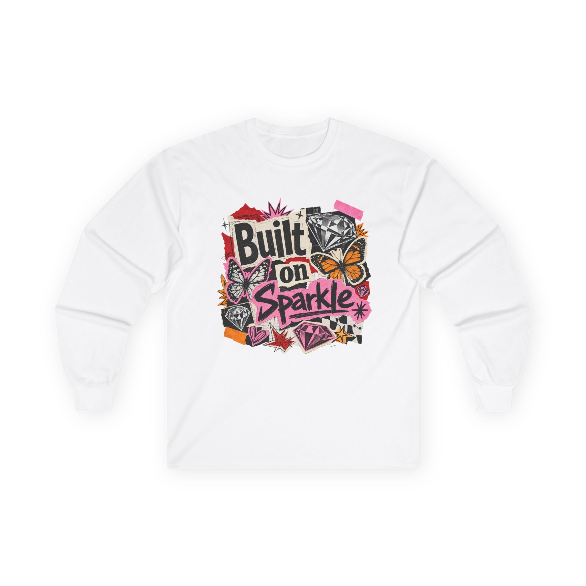 Built on Sparkle Long Sleeve Tee - Gildan