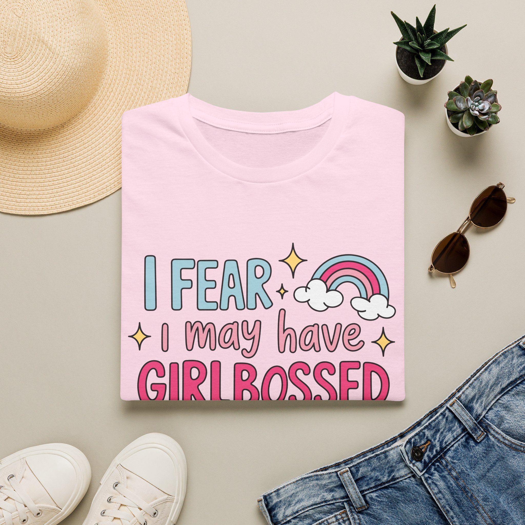 Girlbossed Too Hard Tee- Gildan