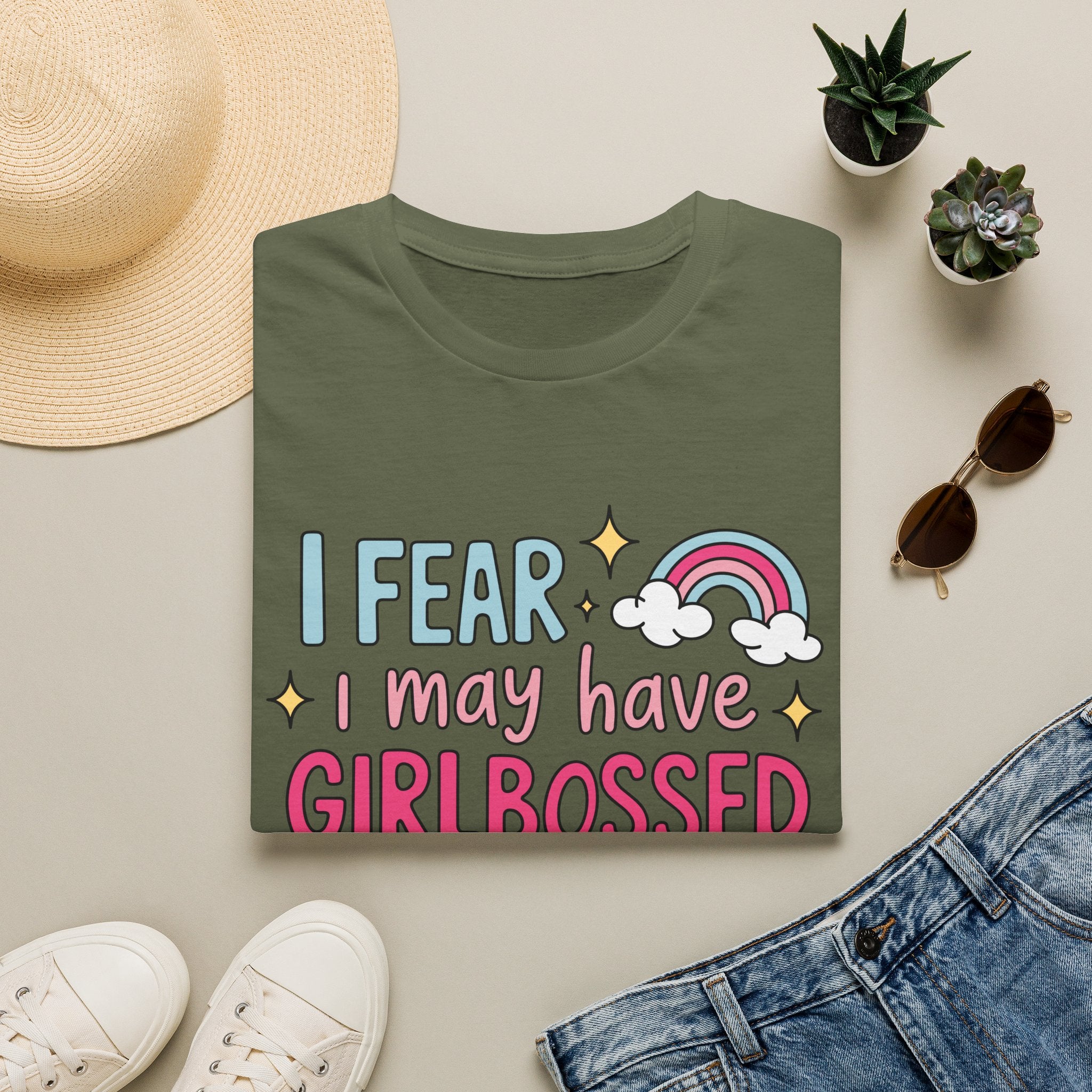 Girlbossed Too Hard Tee- Gildan