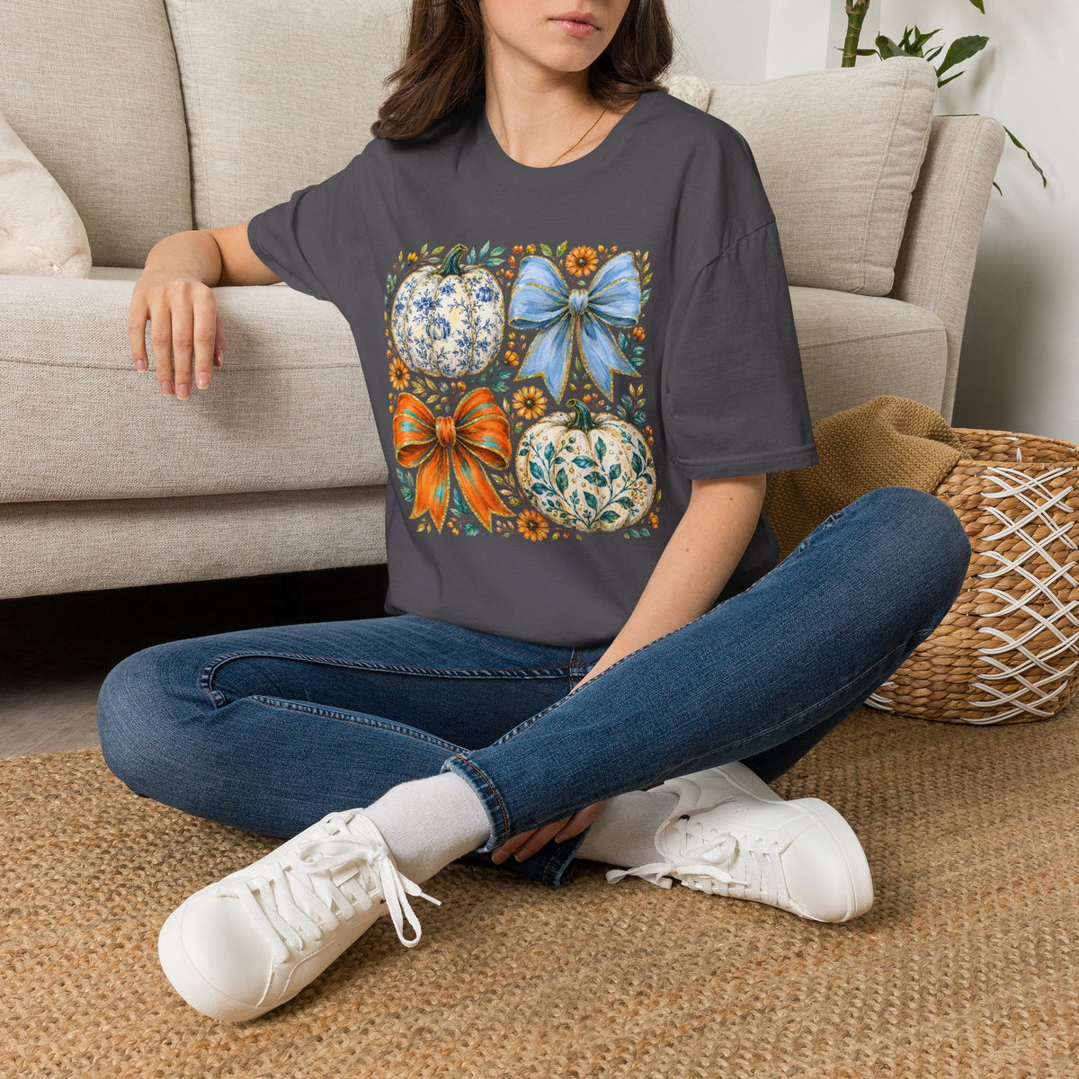 Pumpkin Bows Tee - Gildan