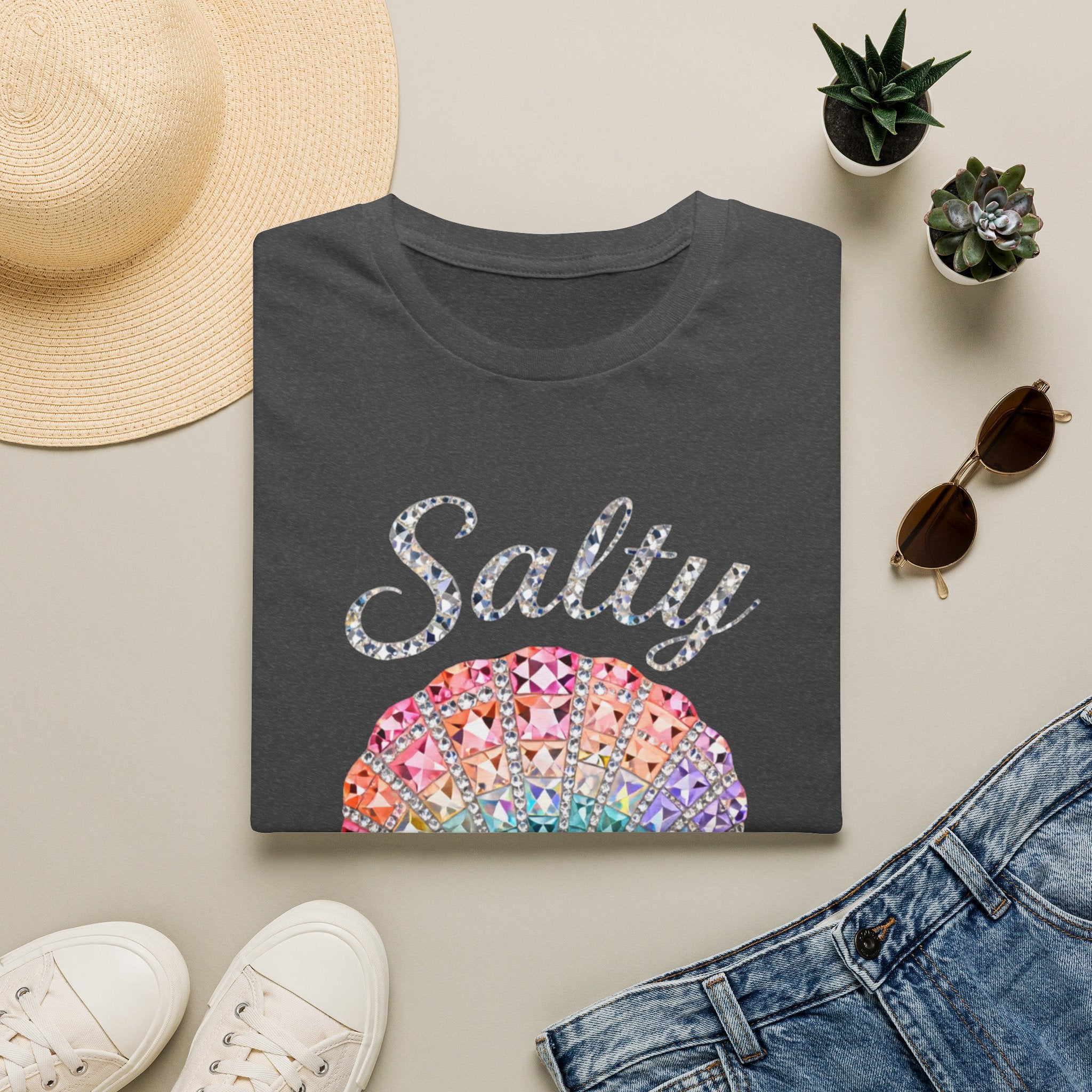 Salty Soul Jewel Tee - Gildan