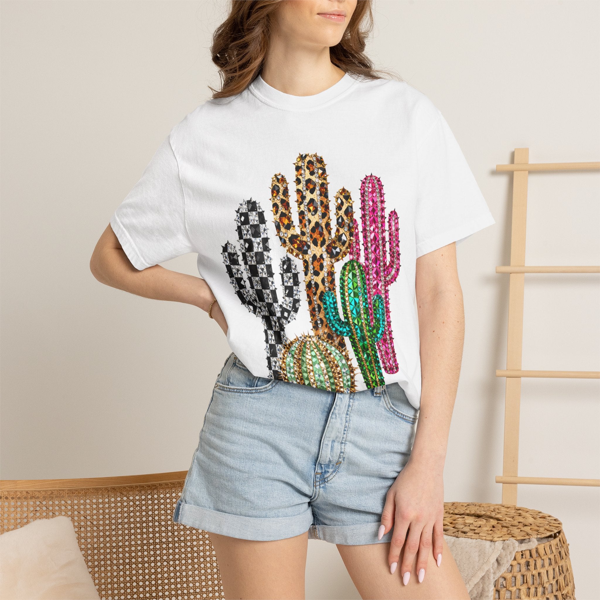 The Jeweled Cactus Tee - Comfort Colors