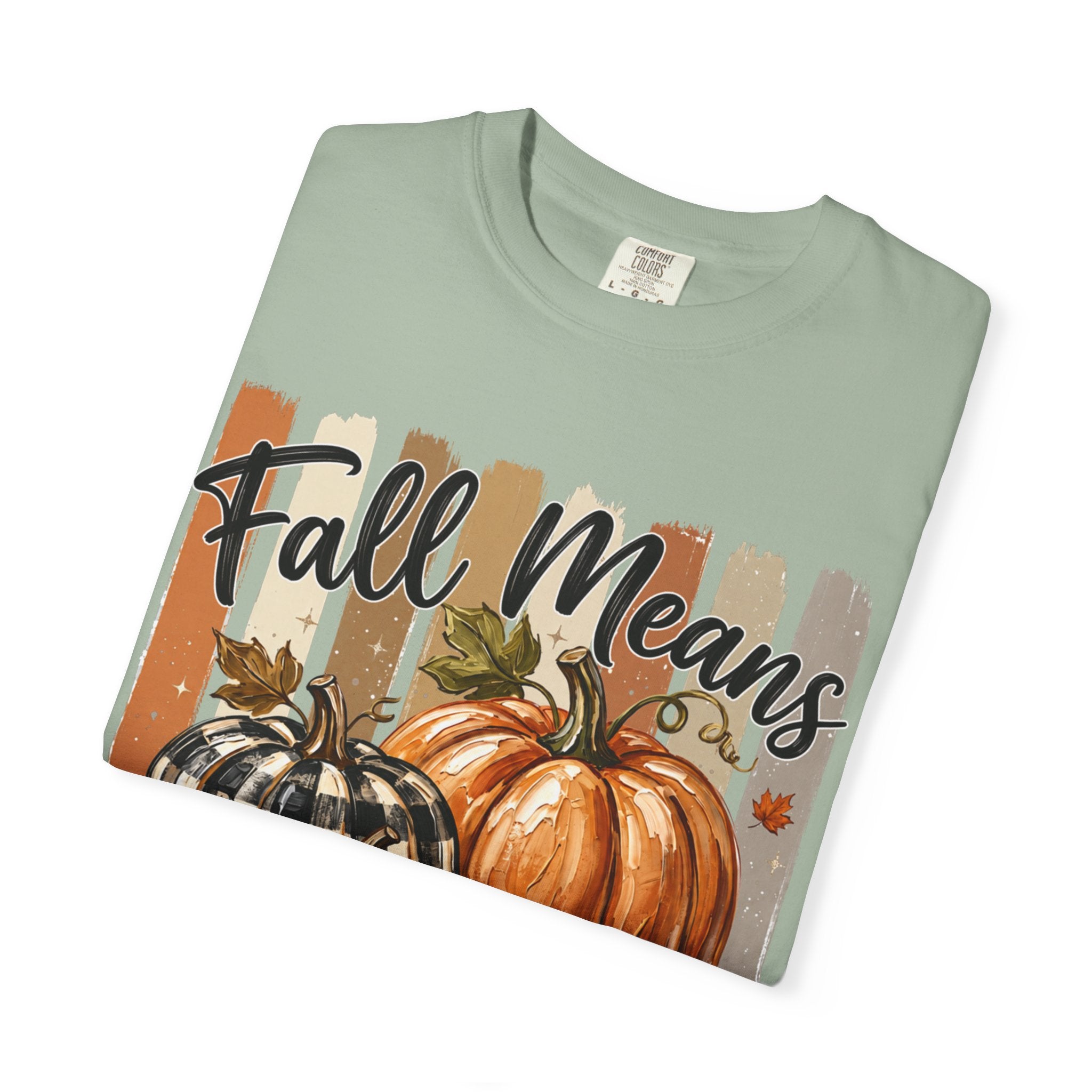Fall Means Football Tee - Comfort Colors