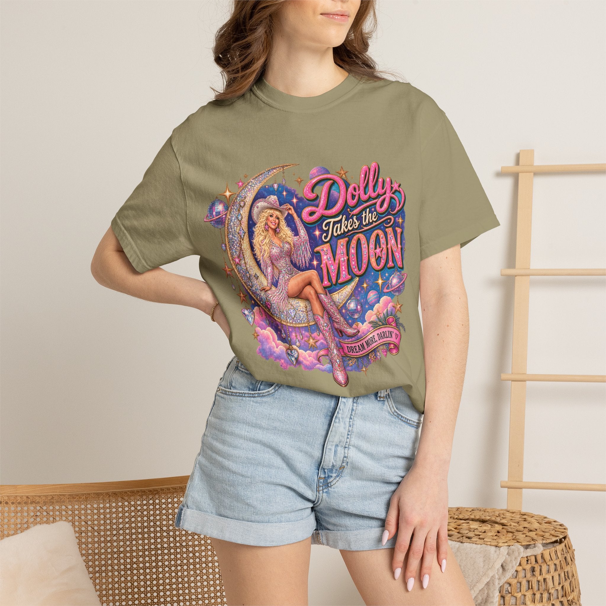 Dolly Takes The Moon Tee