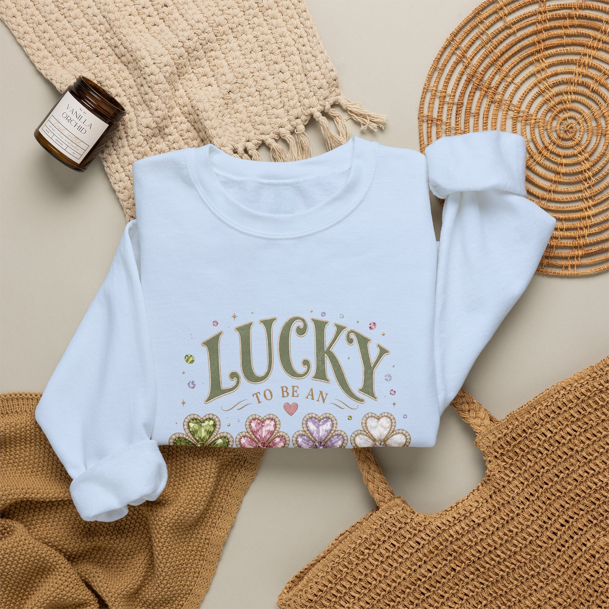 Lucky To Be An August Girl Sweatshirt