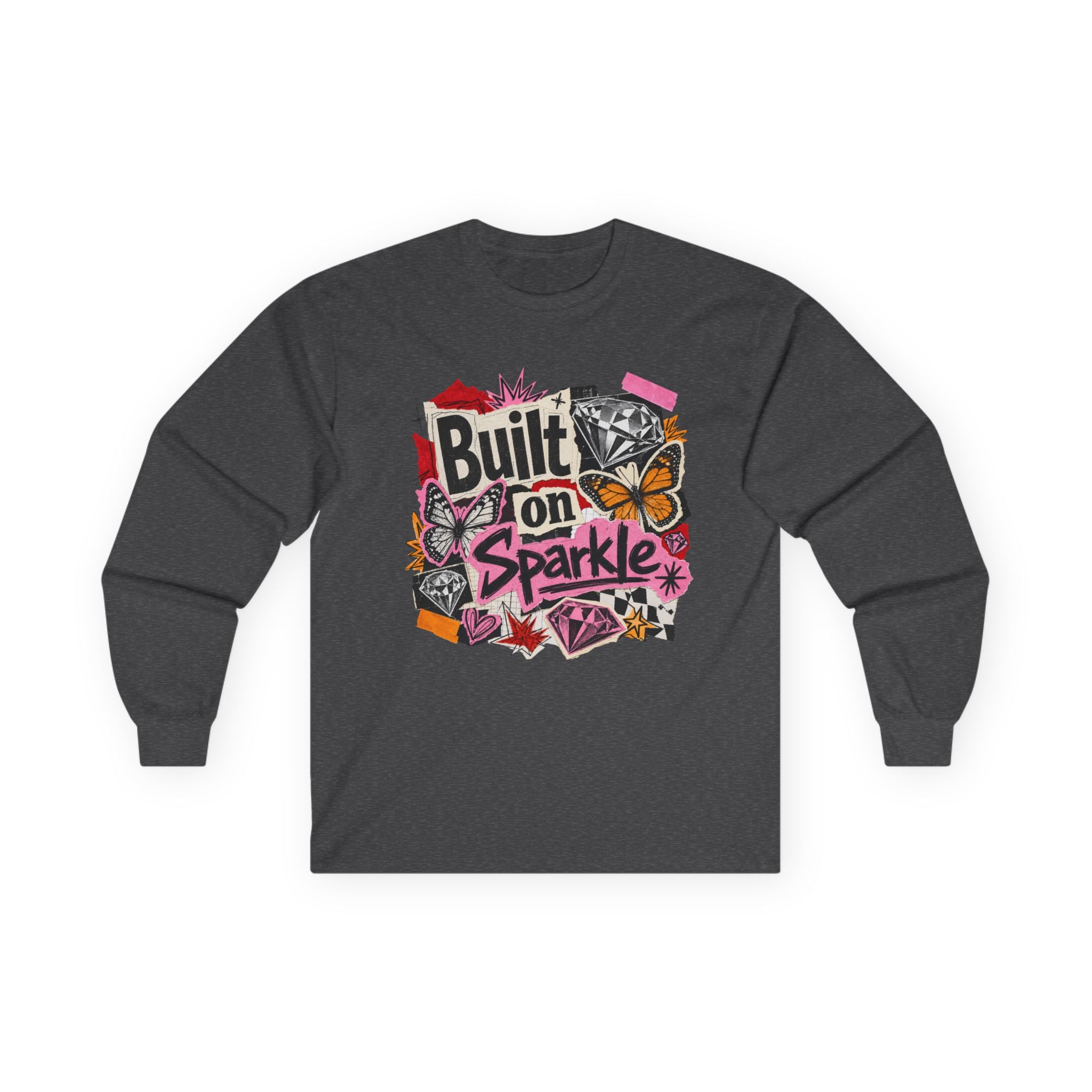 Built on Sparkle Long Sleeve Tee - Gildan
