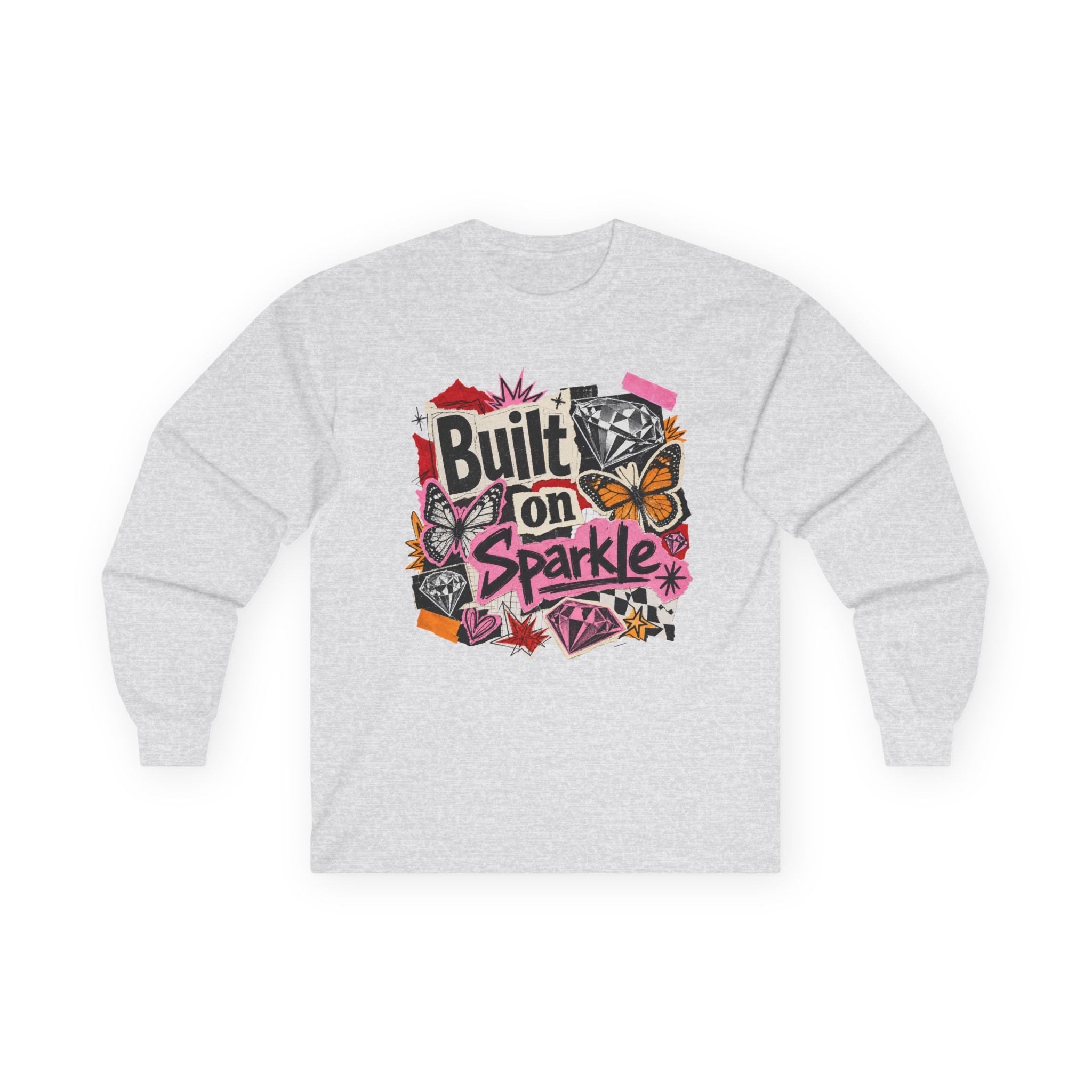 Built on Sparkle Long Sleeve Tee - Gildan