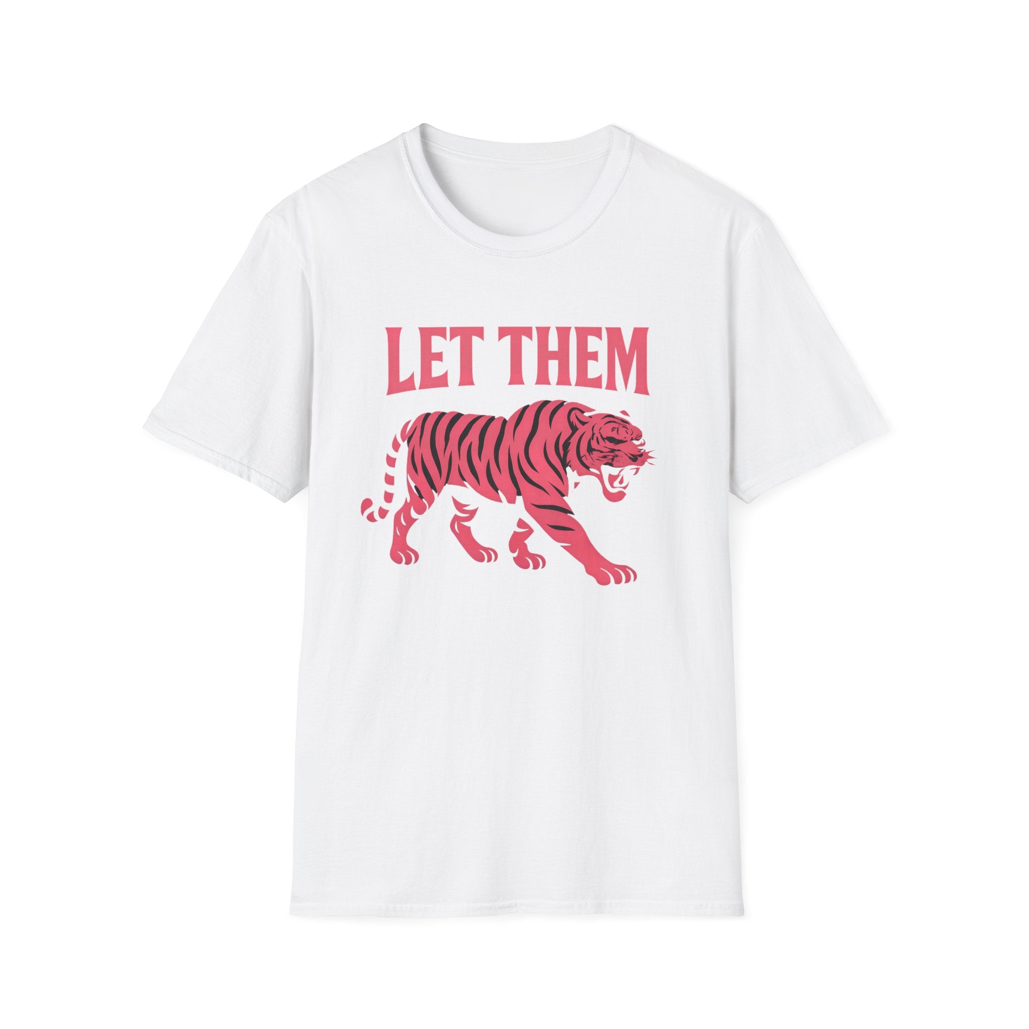 Let Them Tiger T-Shirt — Retro Pink Tiger Graphic Tee