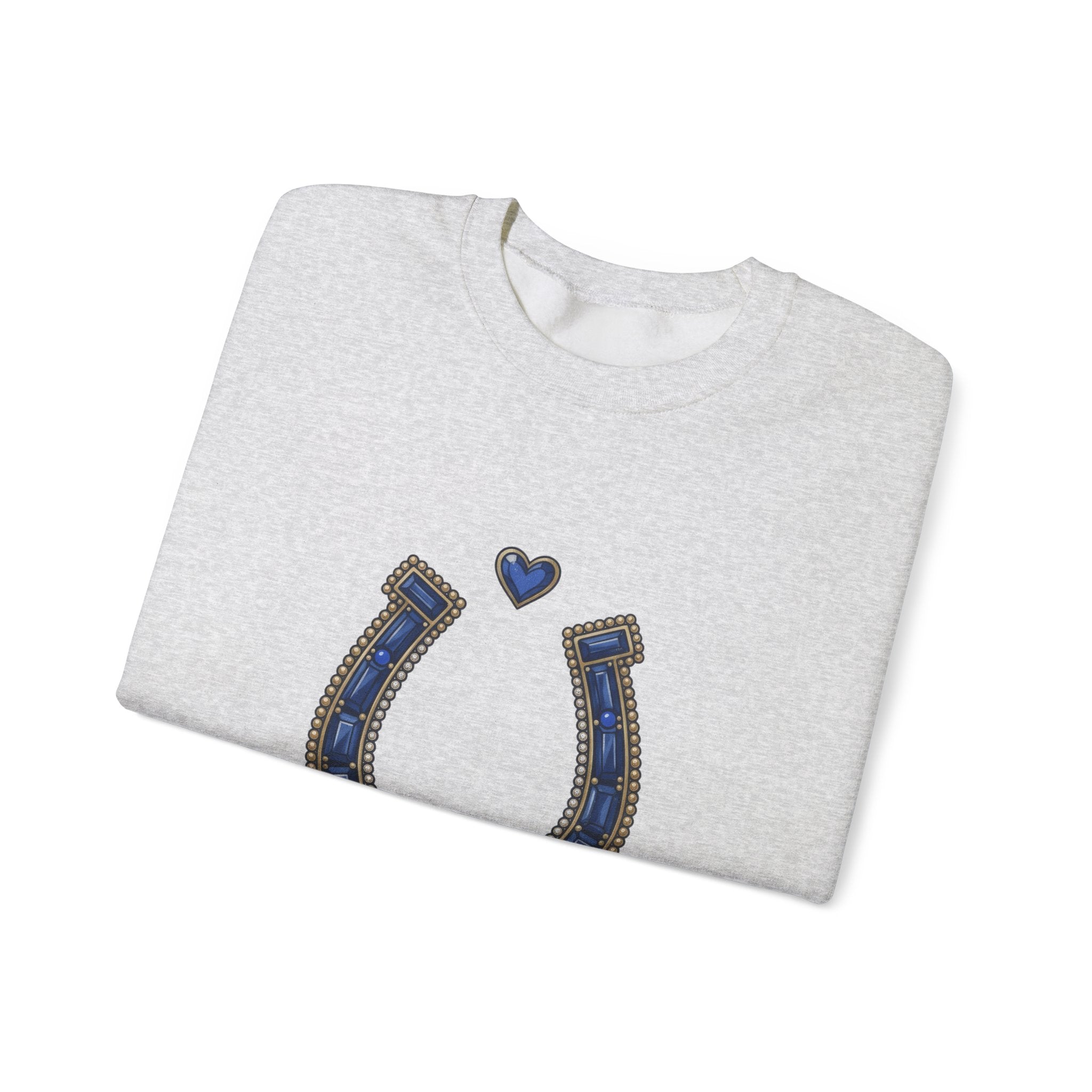 The Sapphire Horseshoe Sweatshirt - Gildan