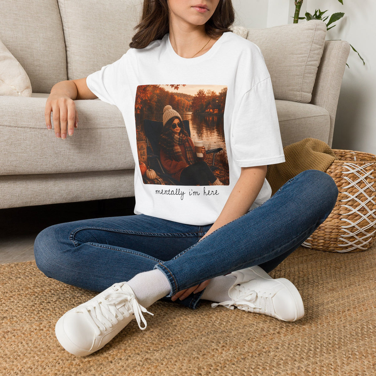 Mentally I'm Here Tee - Gildan