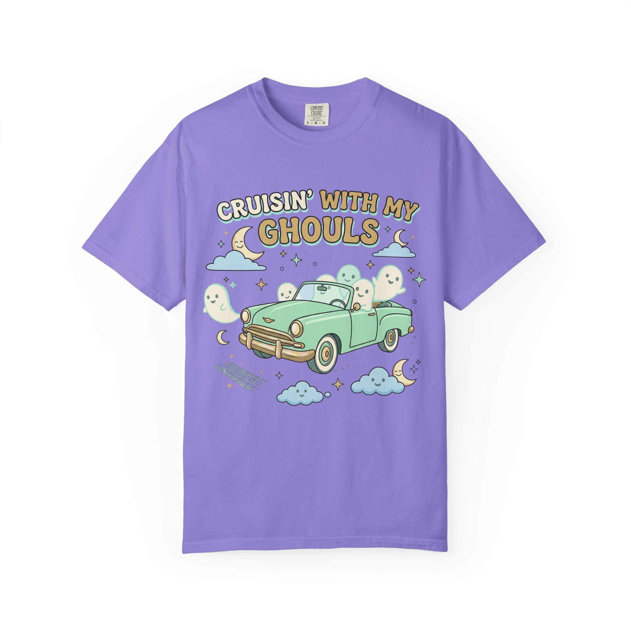Cruisin' With My Ghouls Tee - Comfort Colors