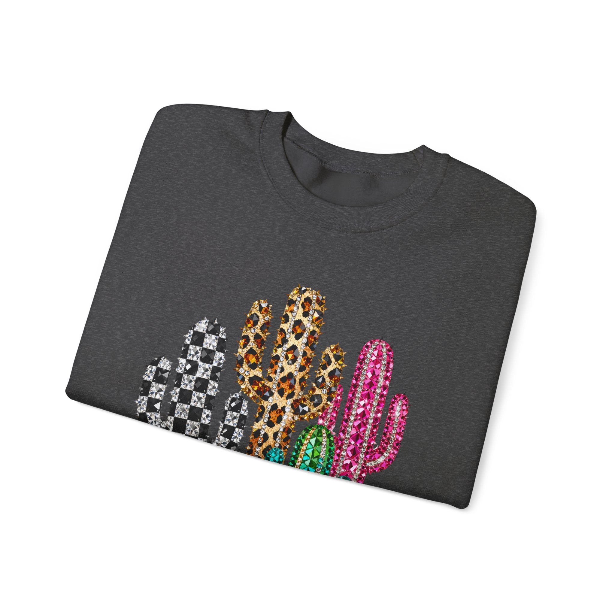 The Jeweled Cactus Sweatshirt - Gildan